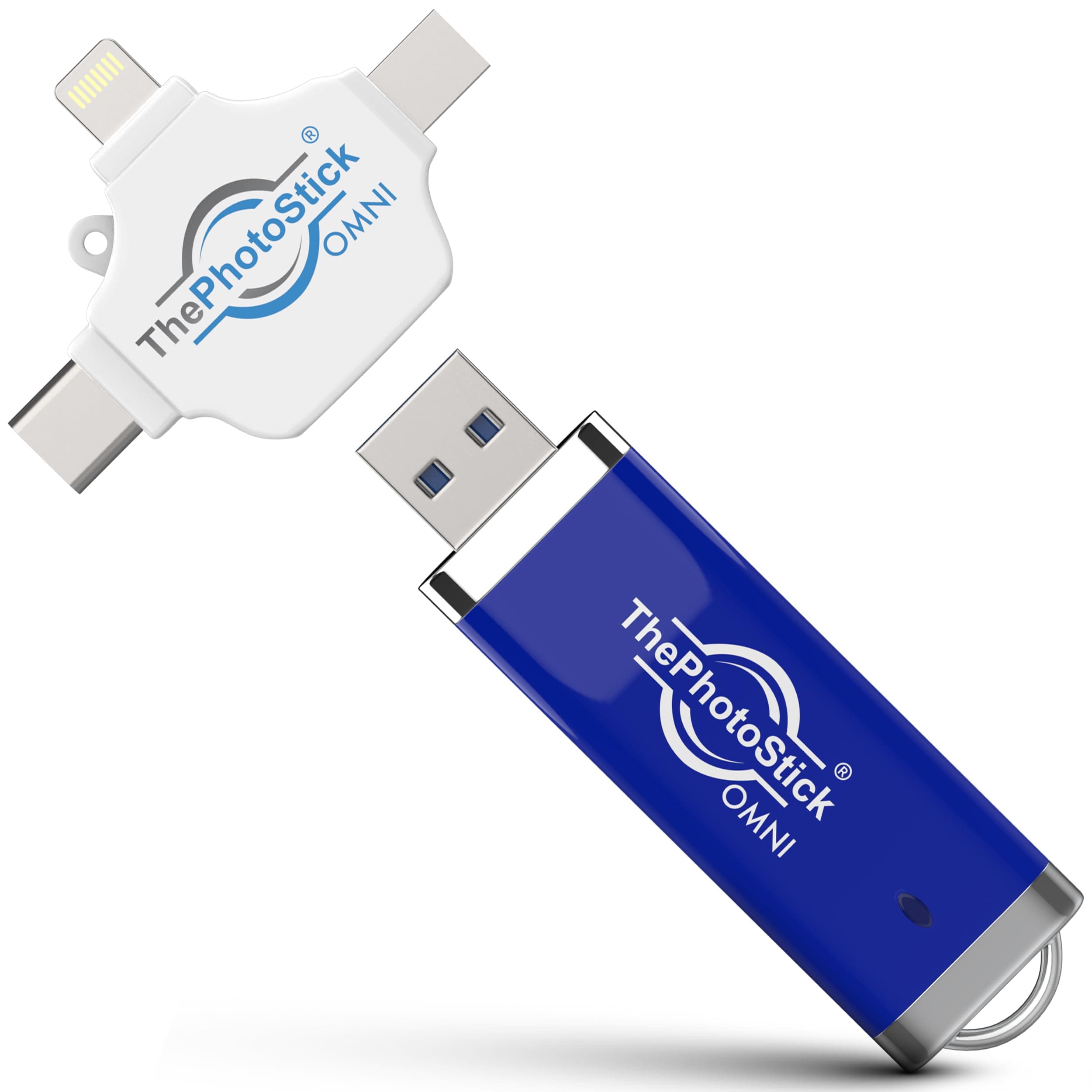 - Omni 256GB USB Flash Drive & Memory Stick – Photo & Video Backup for iPhone, Android, Mac & PC – Multiport Connection to Easily Store & Transfer Files