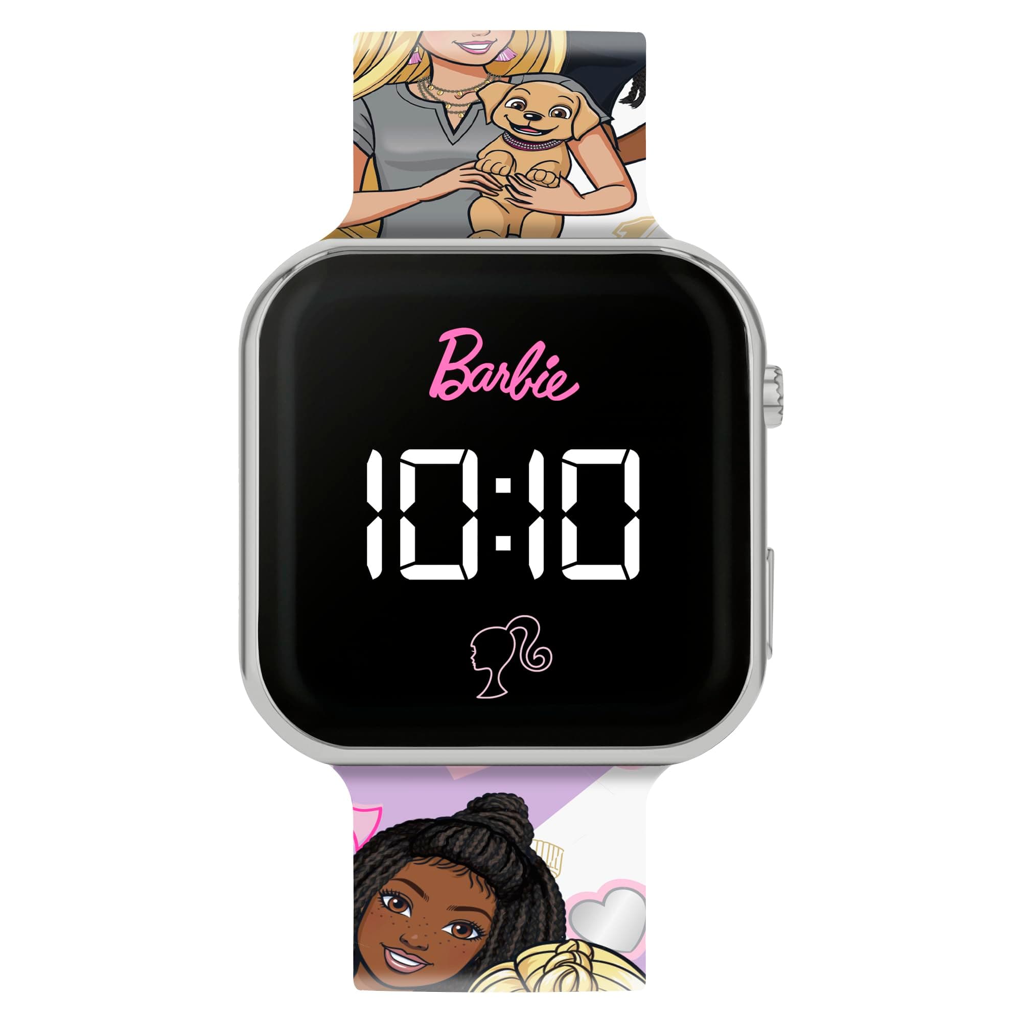 Barbie Printed Strap LED Kids Watch