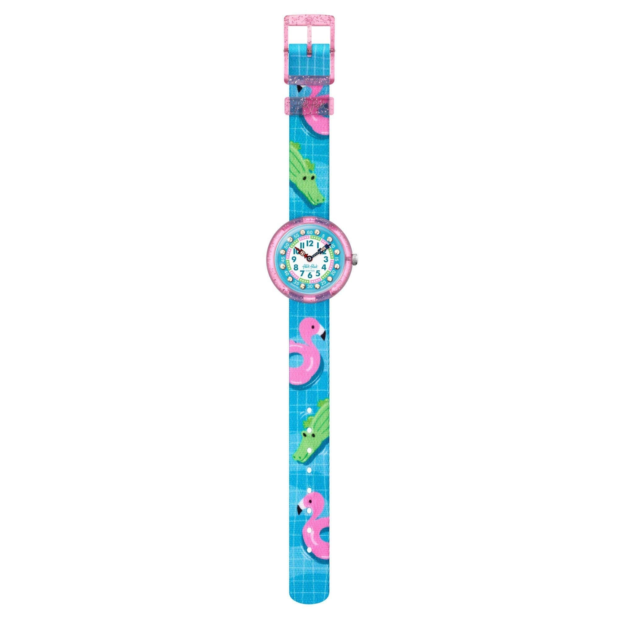 Unisex-Children Analog Quartz Watch with Textile Strap FBNP154