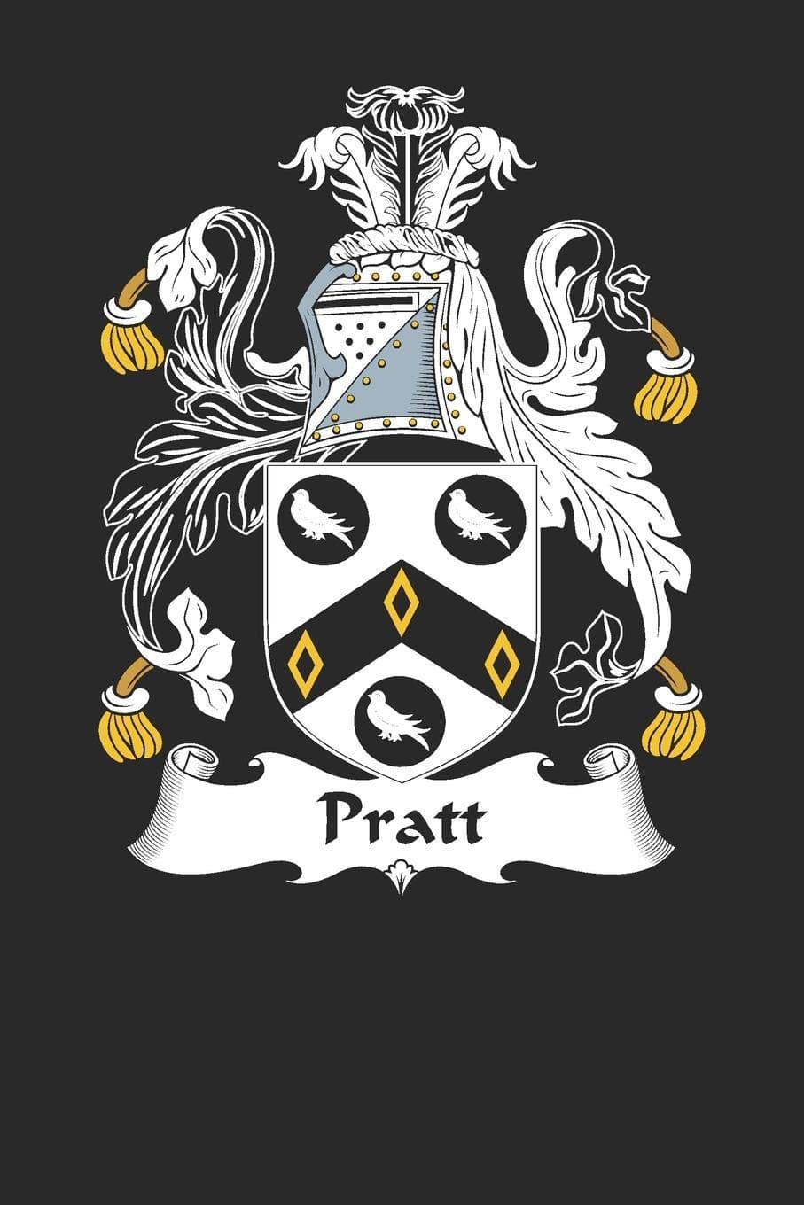 Pratt: Pratt Coat of Arms and Family Crest Notebook Journal (6 x 9 - 100 pages)
