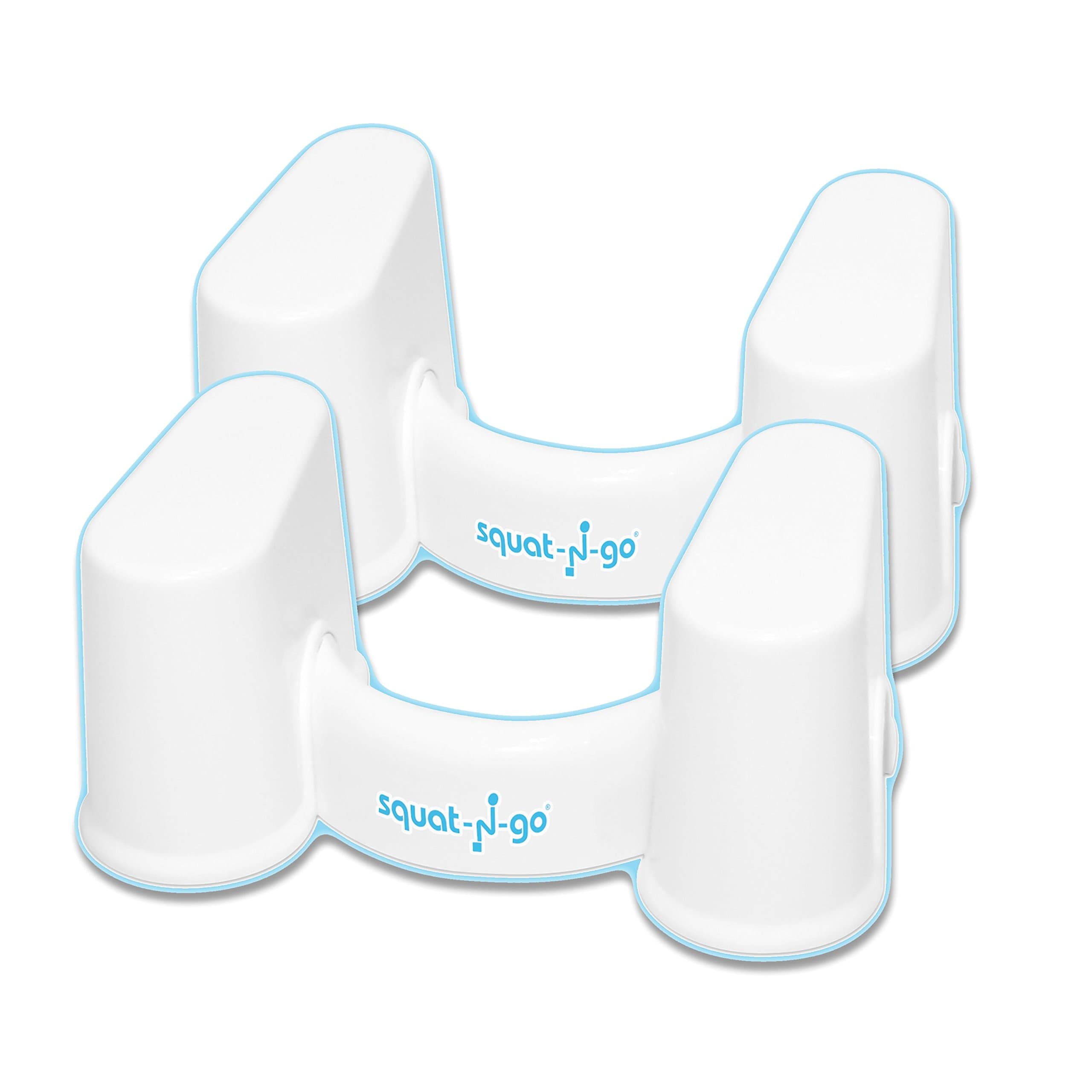 Squat N Go - 9" and 7" Bundle - The Only Detachable Space Saver Toilet Stool in The World - Includes One 9" Toilet Stool and One 7" Toilet Stool, 2 Piece