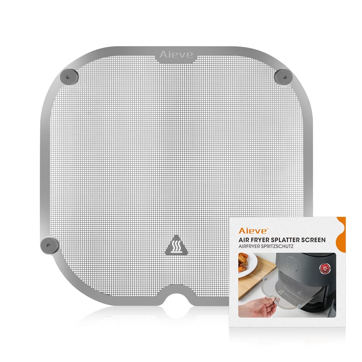 Aieve Air Fryer Splatter Screen, Guard and Accessories Compatible With COSORI 4.7L, Ninja Speedi ON400UK, and Ninja PRO 4.7L AF140UK