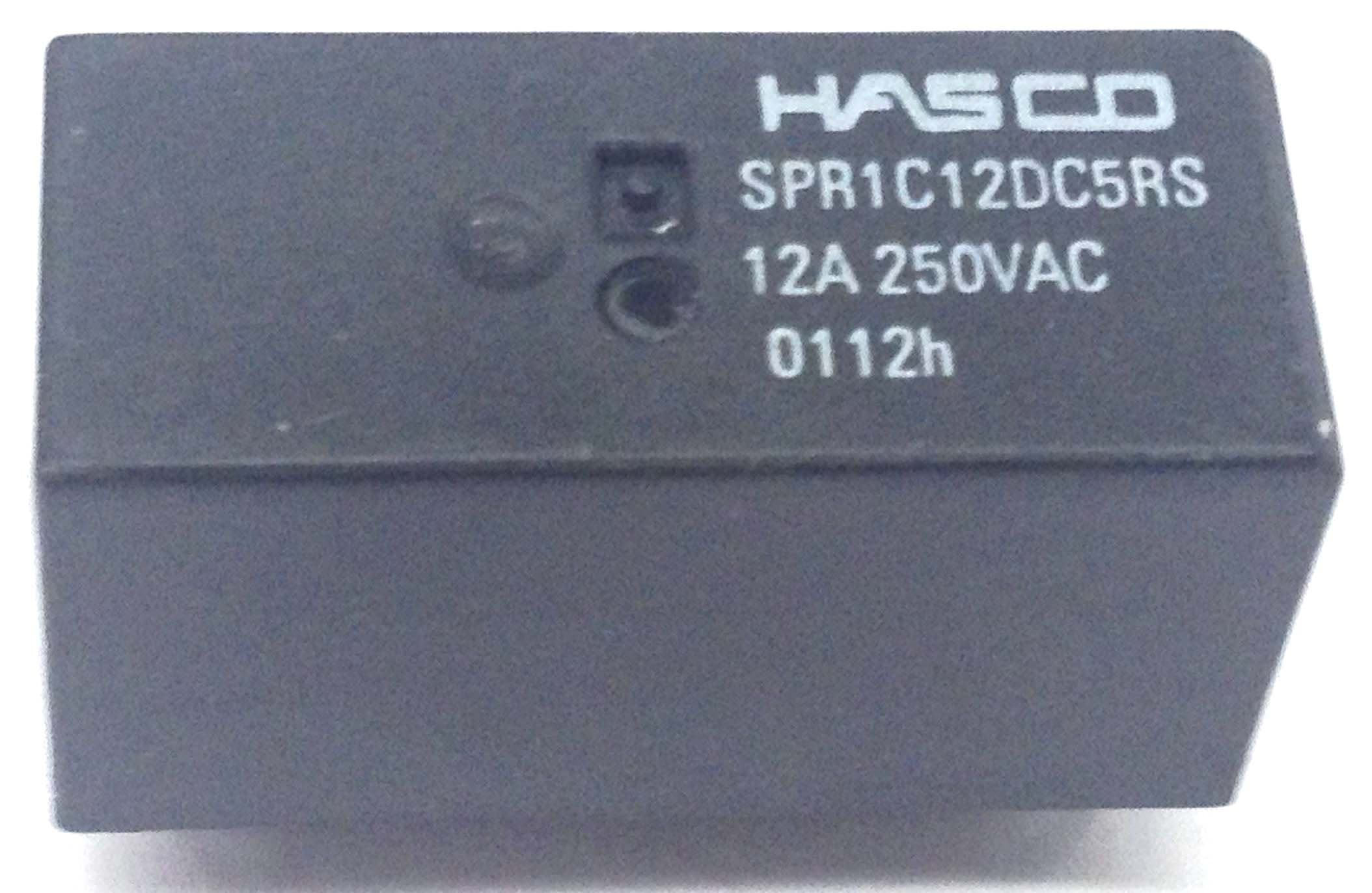 SPR1C12DC5RS PC Board Relay SPDT 5VDC Coil, 12A 250VAC Max Contact Rating (1 piece)