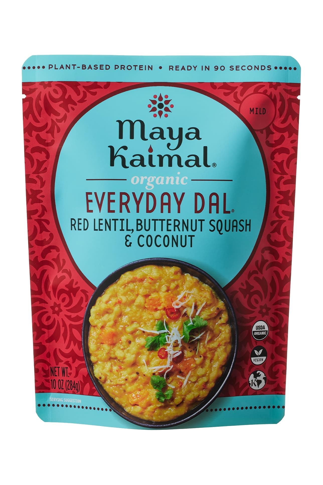 MAYA KAIMAL Organic, Everyday Dal, Red Lentil, Butternut Squash & Coconut, 10 OZ