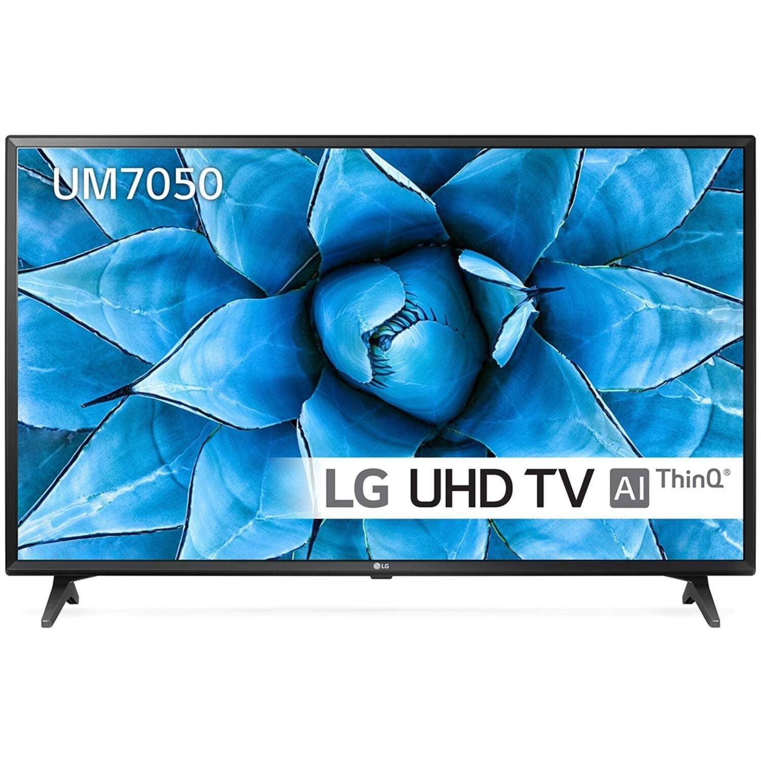 LG 49UM7050PLF 49 inch UHD 4K HDR Smart LED TV with Freeview Play - Ceramic Black Colour (2020 Model) [Energy Class A+] [Energy Class A+]