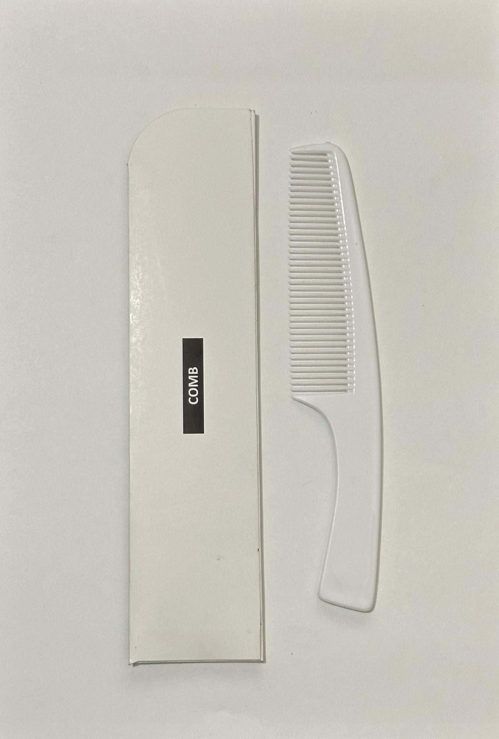SOLUTION| Hotel Comb Set, White, Beautiful Hair Comb | (Pack Of Comb With Box 50 Pcs) Hotel Accessories Guest House Kit White Handle Comb.