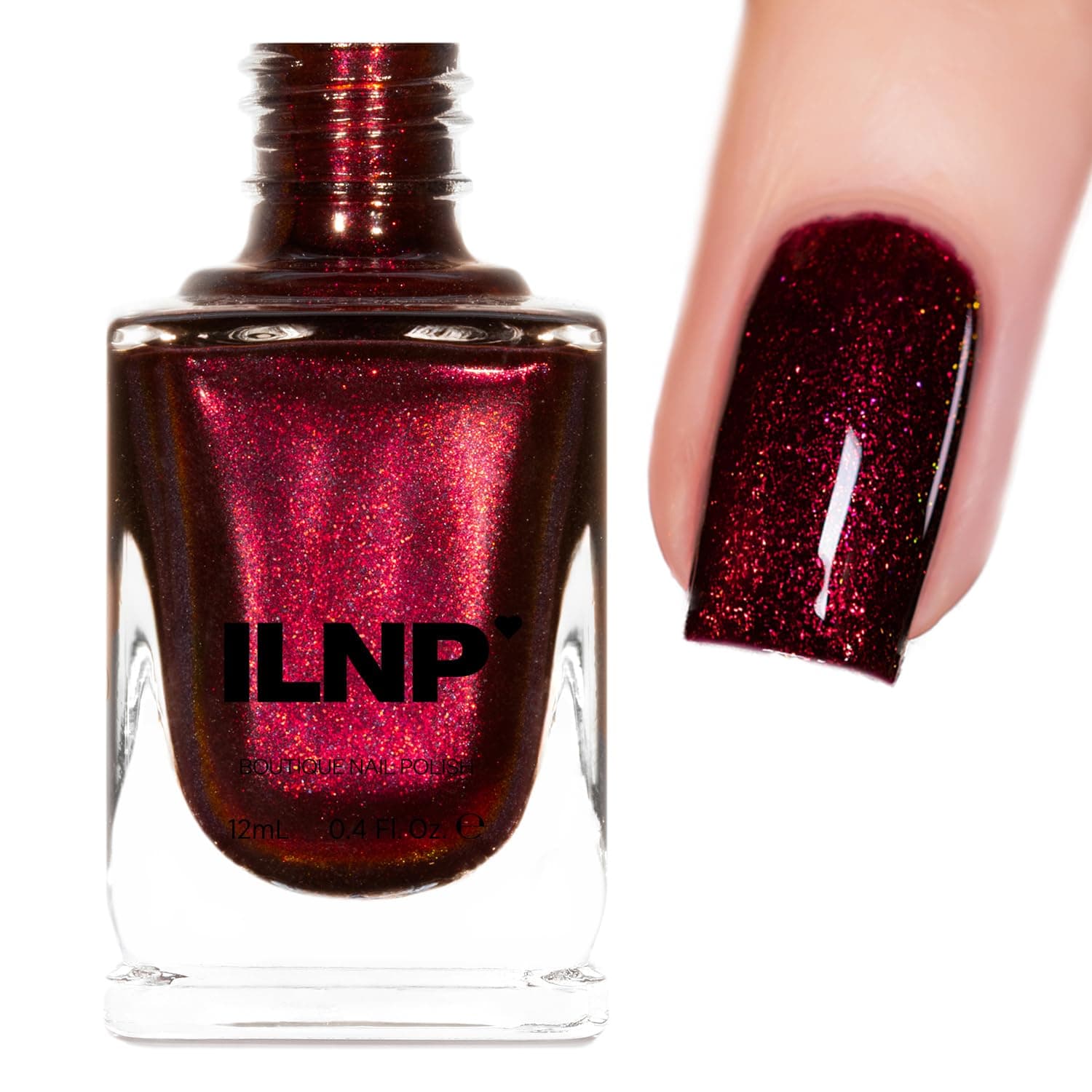ILNP Sabrina - Dark Vampy Red Shimmer Nail Polish