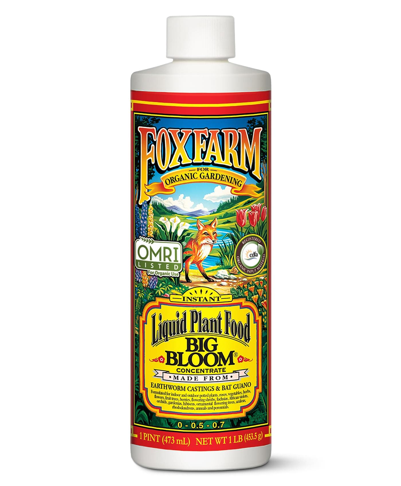 FoxFarm - Big Bloom Plant Food, Liquid Fertilizer Concentrate for Flowers, Fr...