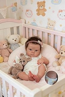 Re-Born Baby Doll Full Body Soft Silicone Vinyl Babies Look Like Realistic Reborn Baby Girl Real Life Baby Dolls Girl Silicone Re-Born Baby Doll Full Body, Waterproof Reborn Babies