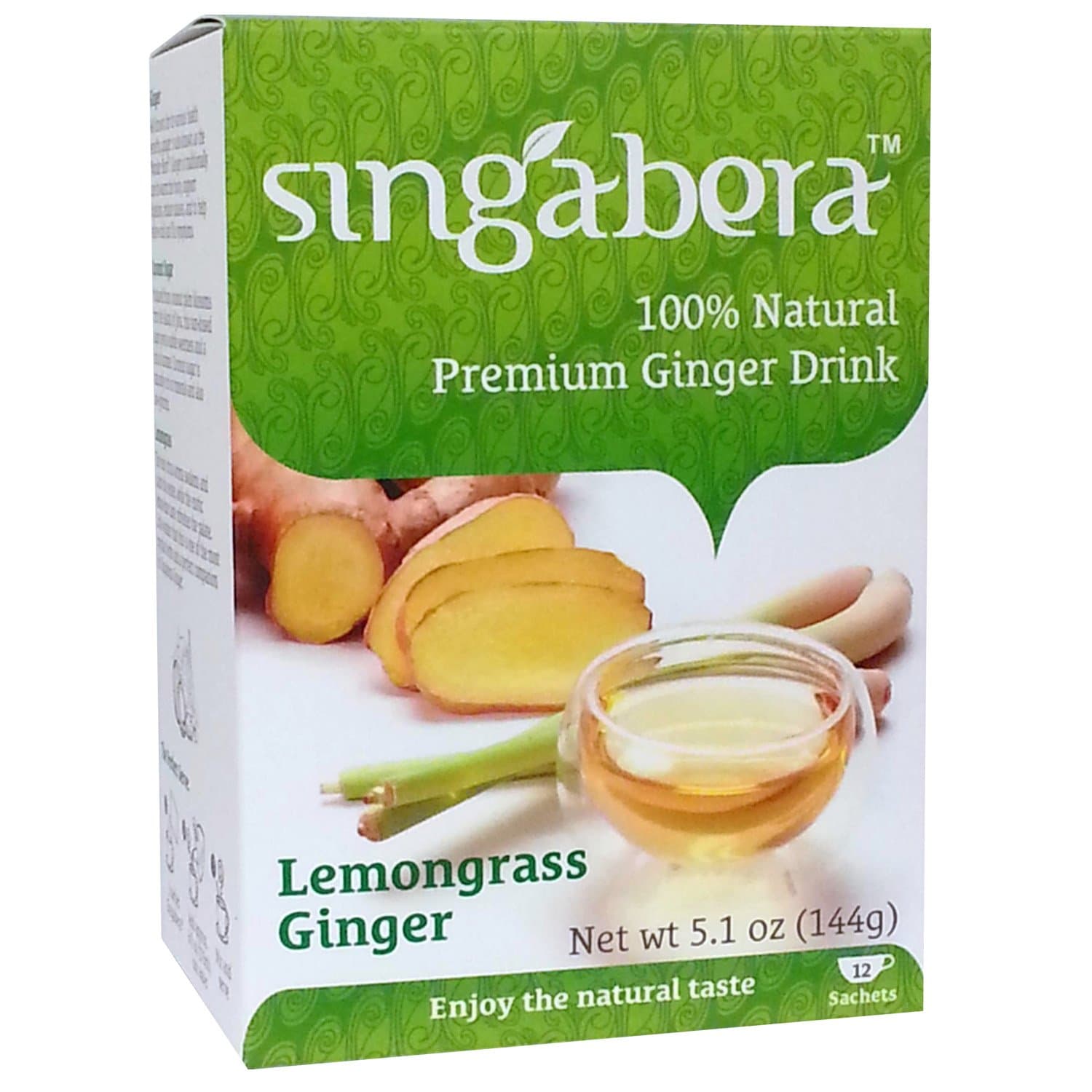Premium Ginger Drink. Lemongrass Ginger 5.1oz (Pack of 3)