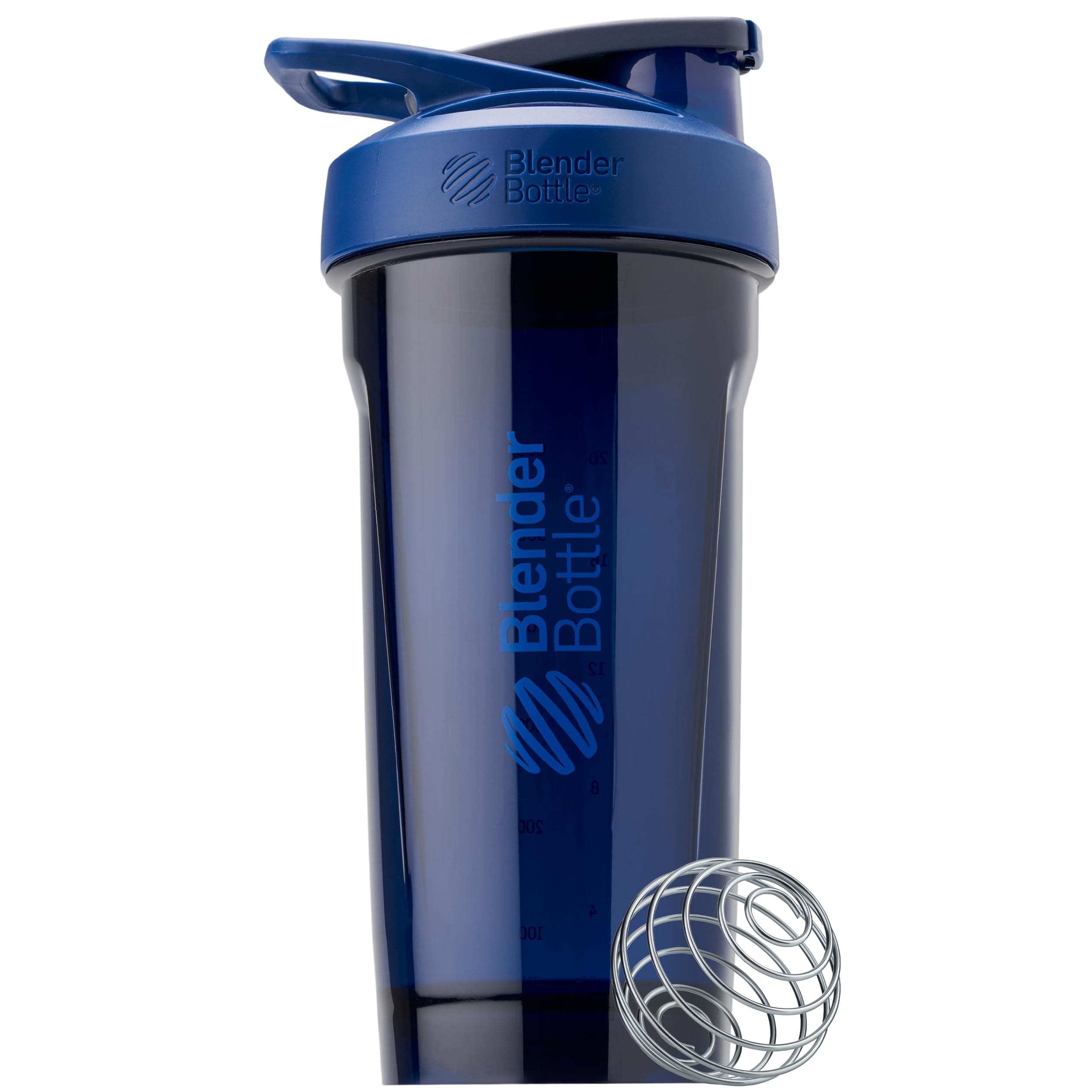 BlenderBottle Sport Shaker Bottle with Wire Whisk, 28-Ounce, Blue – Protein Shakes & Hydration for Athletes & Fitness Enthusiasts, Easy Mixing, Durable & Lightweight, Lockable Lid