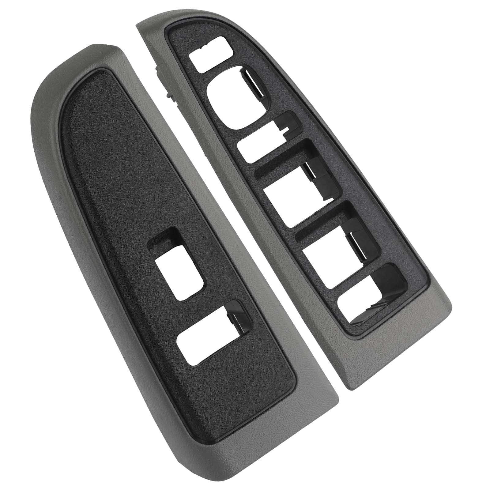 Window Switch Bezel Cover Gray Compatible with Chevy Chevrolet Avalanche Silverado Suburban Tahoe, GMC Sierra Yukon, Cadillac Escalade 2004-2007 89045129 89045121 Window Switch Trim Accessories
