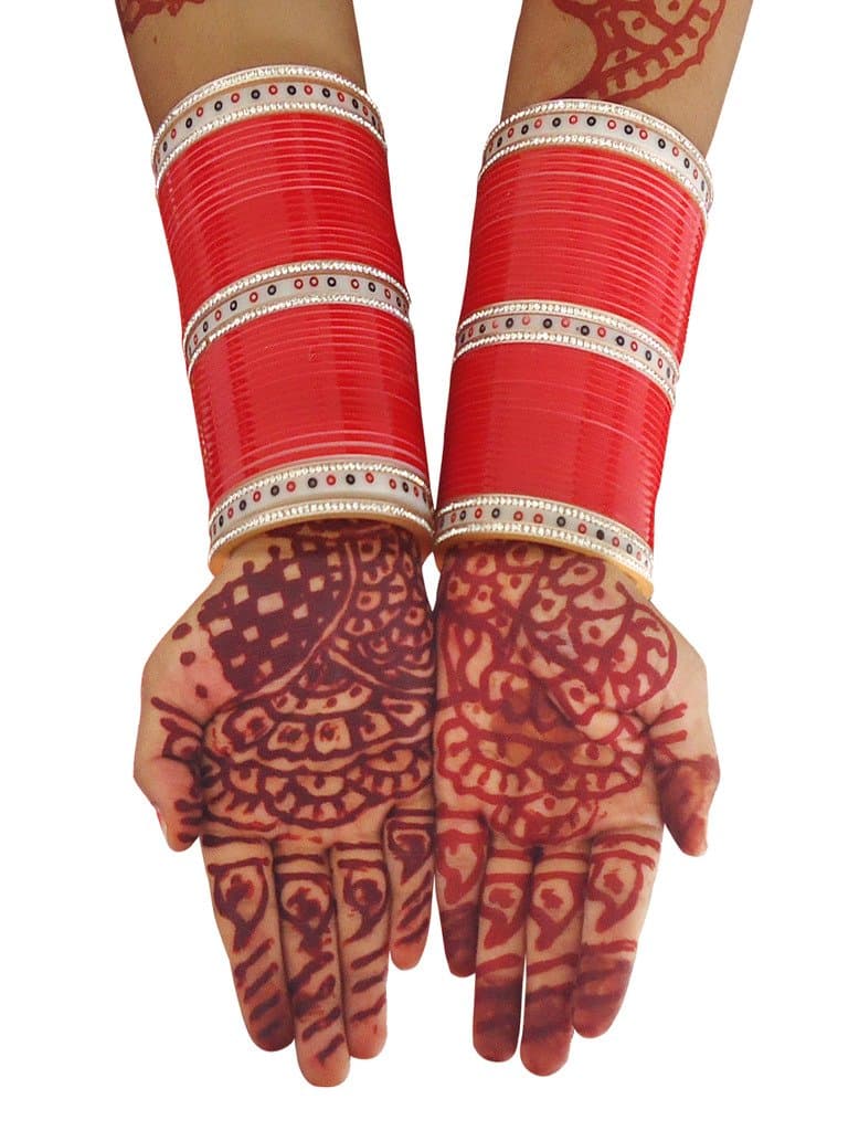 Saluja Punjabi Juti Women's Wedding Bridal Chura Bangle Sets