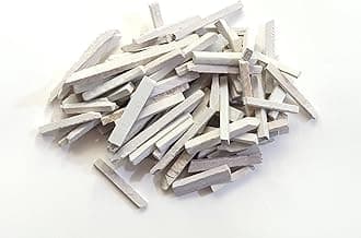My brand Slate Pencils White Color Natural Chalk 5-9 mm Thick (250 grams)