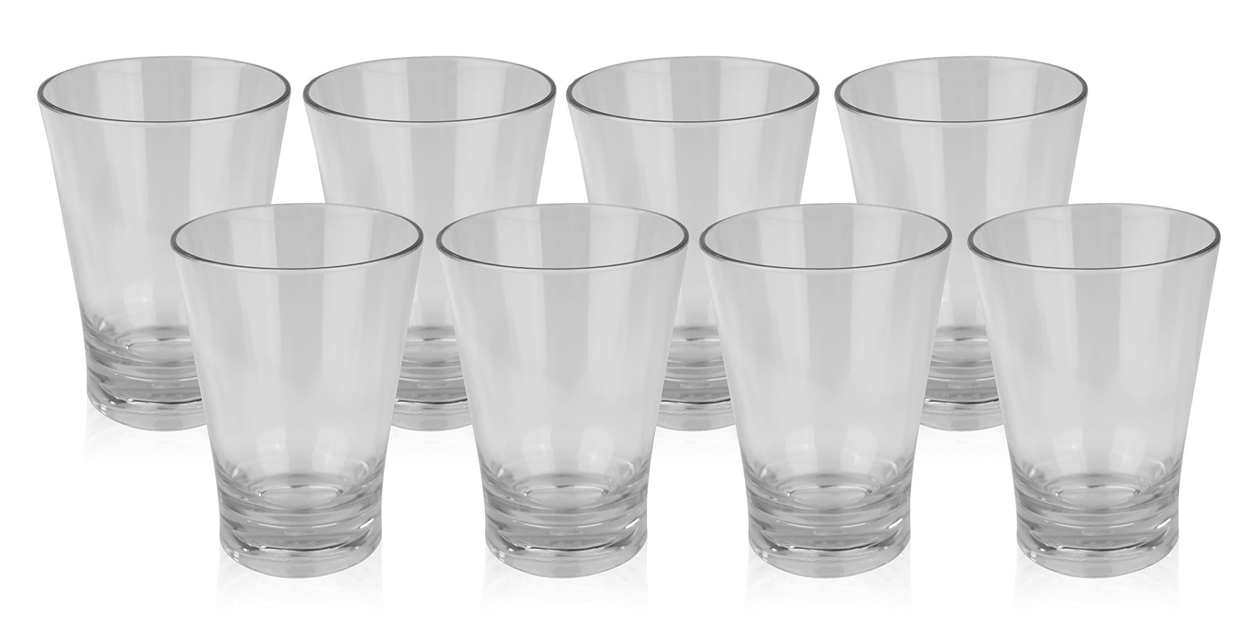 Premium HOLIDAY Cups – Classic Party Drinkware for Mixed Drinks and Alcohol – Unbreakable Plastic (Clear)