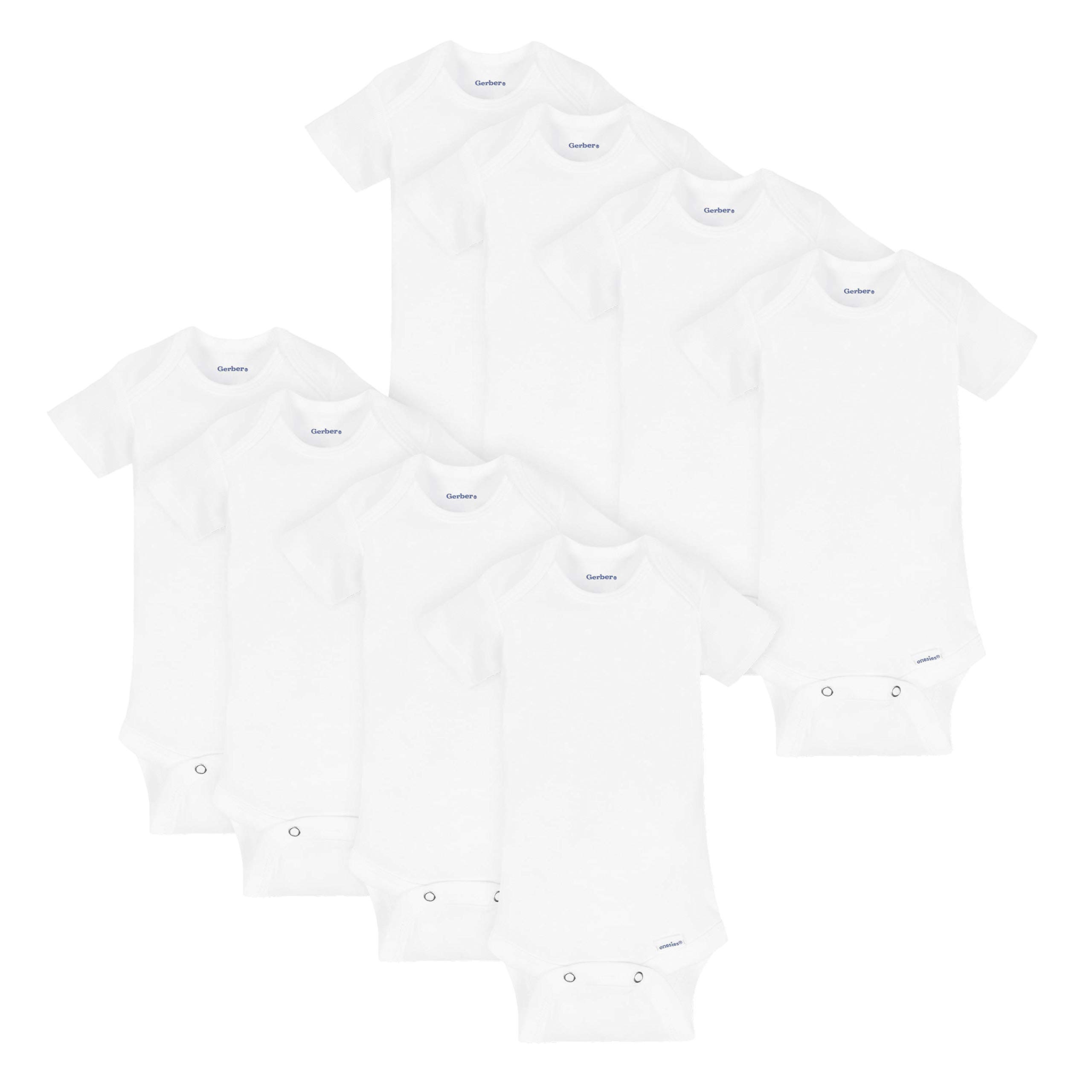 Unisex-Baby 8-pack Short Sleeve Onesies Bodysuits