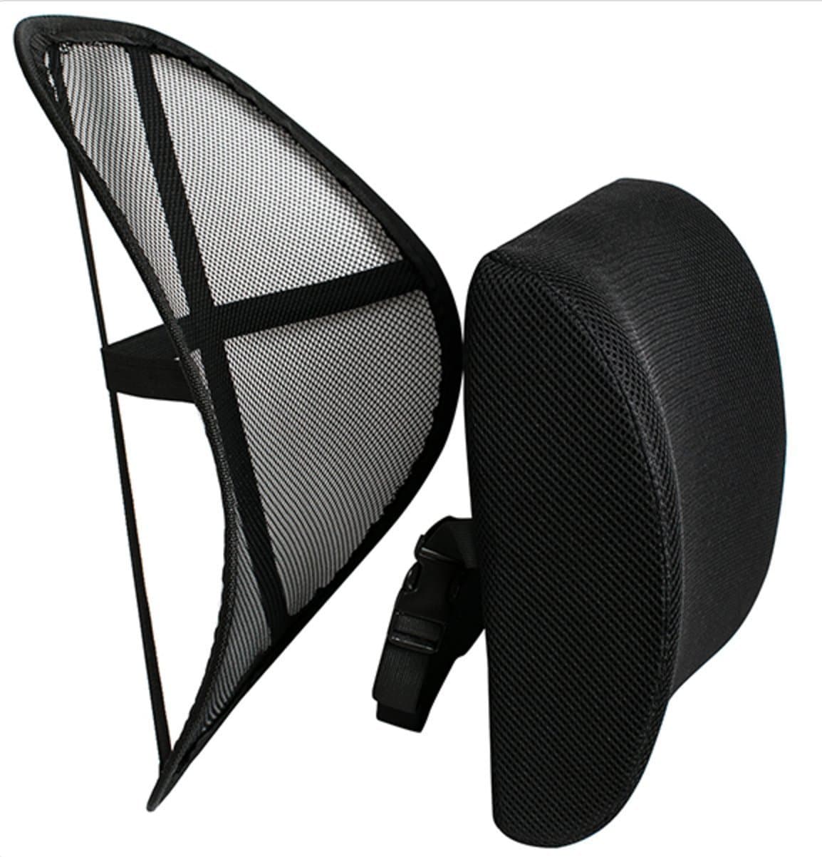 Sweet Relief 100% Pure Memory Foam Back Cushion - Orthopedic Design for Back Pain Relief - Lumbar Support Pillow With Mesh Support Included