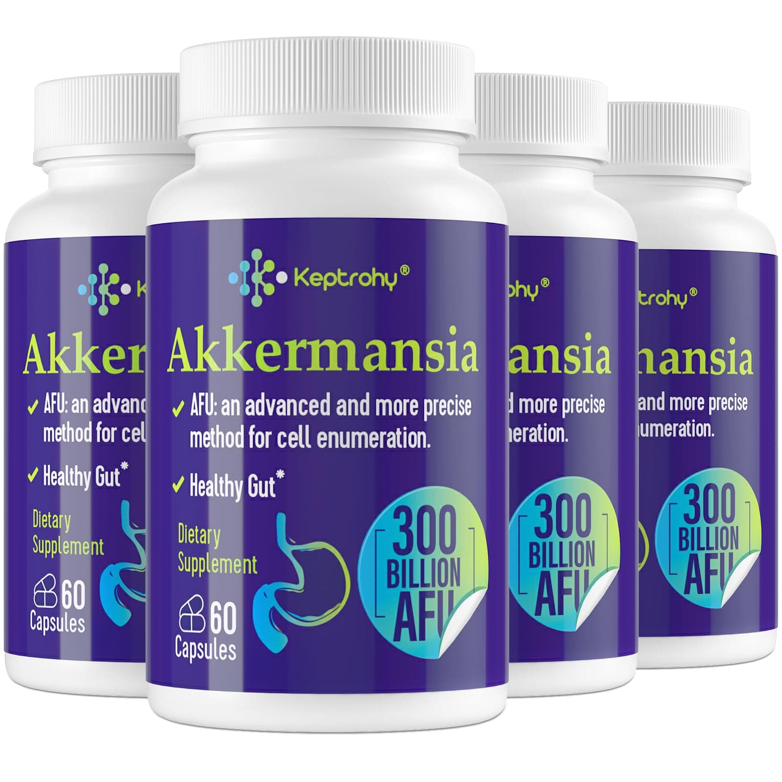 300 Billion AFU Akkermansia Muciniphila - A Live Probiotics for Women Men