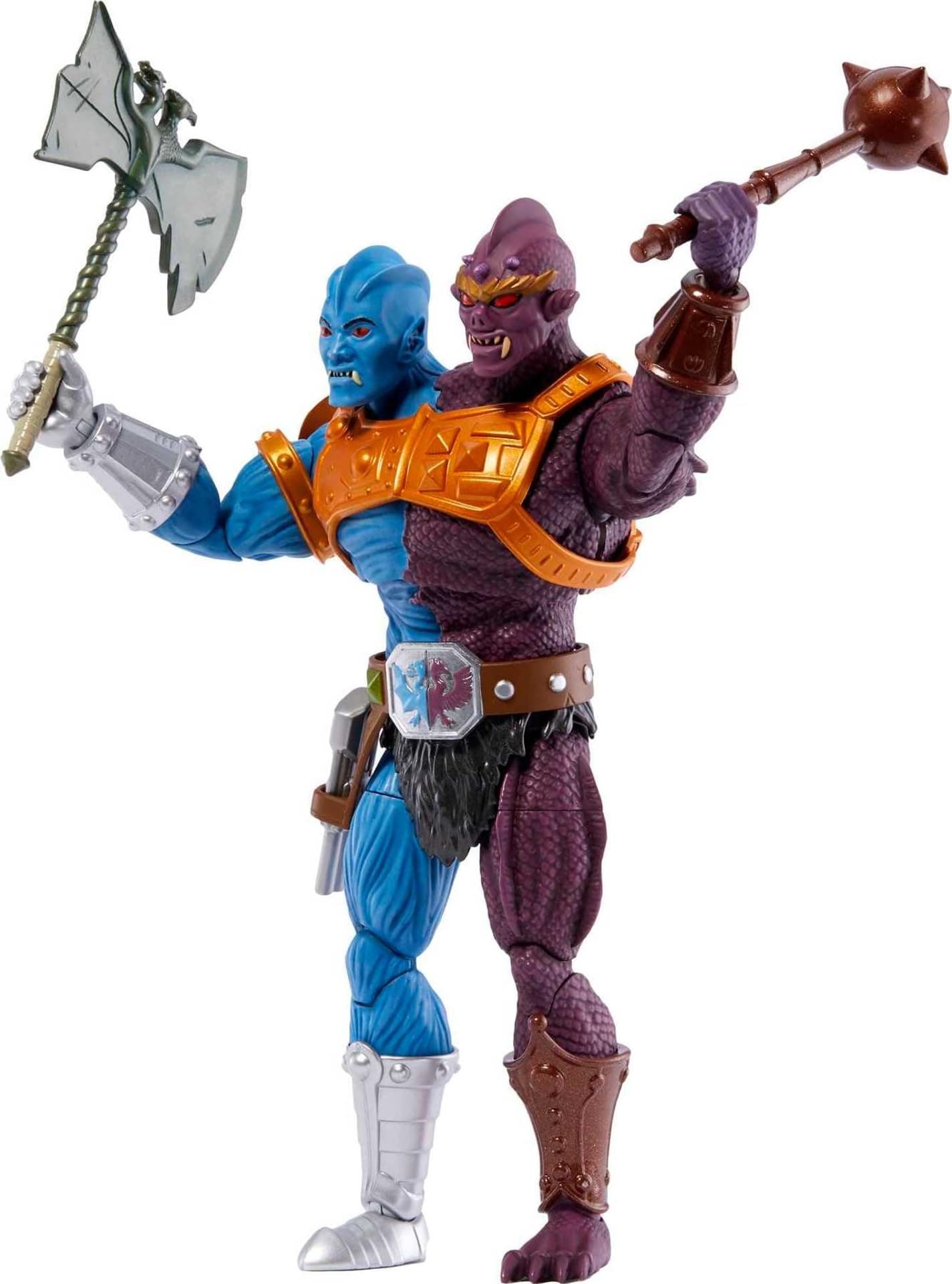 Articulated Masterverse Two-Head Figurine (20 cm) Detailed with Combat Accessories and Interchangeable Hands, Collectable, Children's Toy, Ages 6 and Above, HLB59