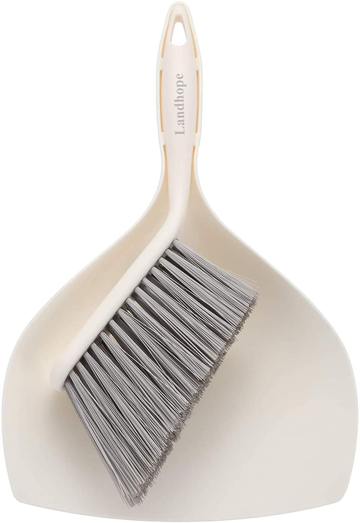 Candeer Bamboo Brush and Dustpan Set with Duster Comfort Grip Dustpan and Brush Set for Office Home School, Dustpan and Brush Set, for House Floor Sofa Office Desk, Cleaning Ergonomic Brush Design