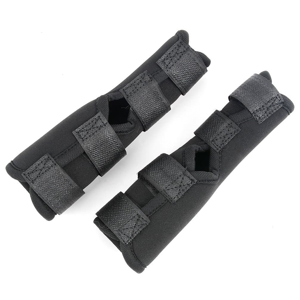 Ranphy Dog Hind Leg Brace Canine Rear Hock Joint Wrap Compression Sleeves for Wound Healing Injuiry Preventing Arthritis Recovering Ankle Protector Pair Black Size L