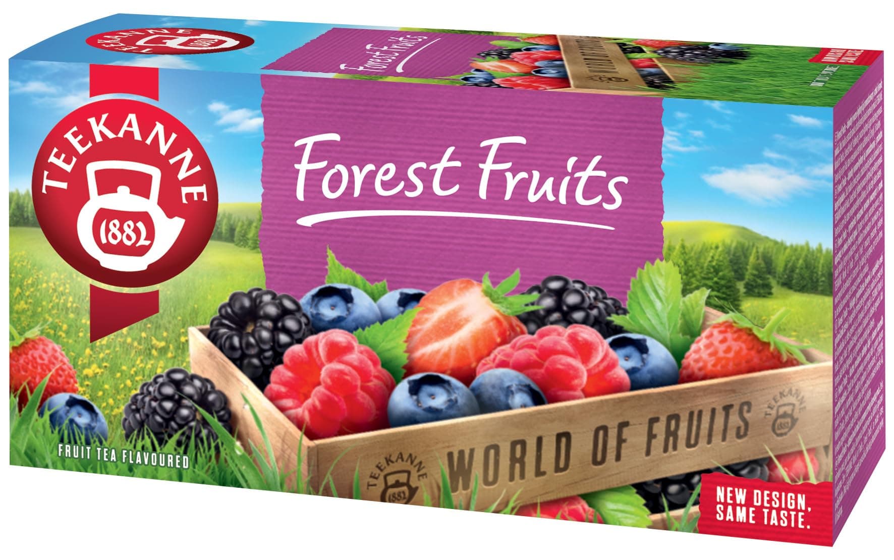 Forest Fruits Infusion Tea with Raspberry Blackberry Strawberry Blueberry Hibiscus Orange Peel