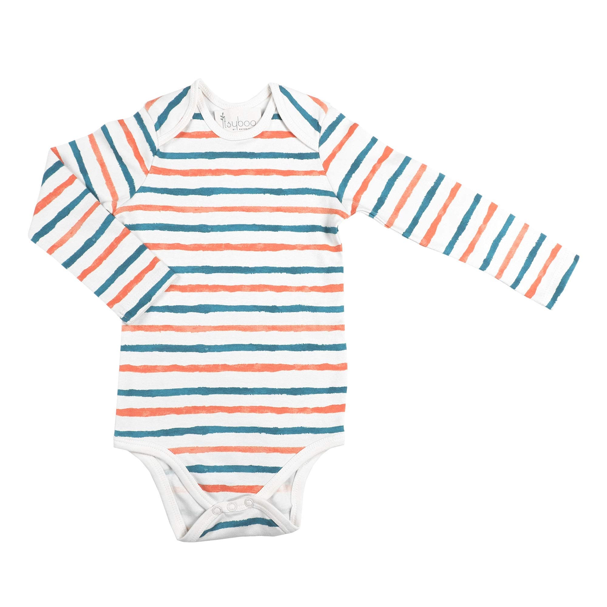 Itsyboo by Waterlemons FULL SLEEVE ONESIE SRTIPE HYPE