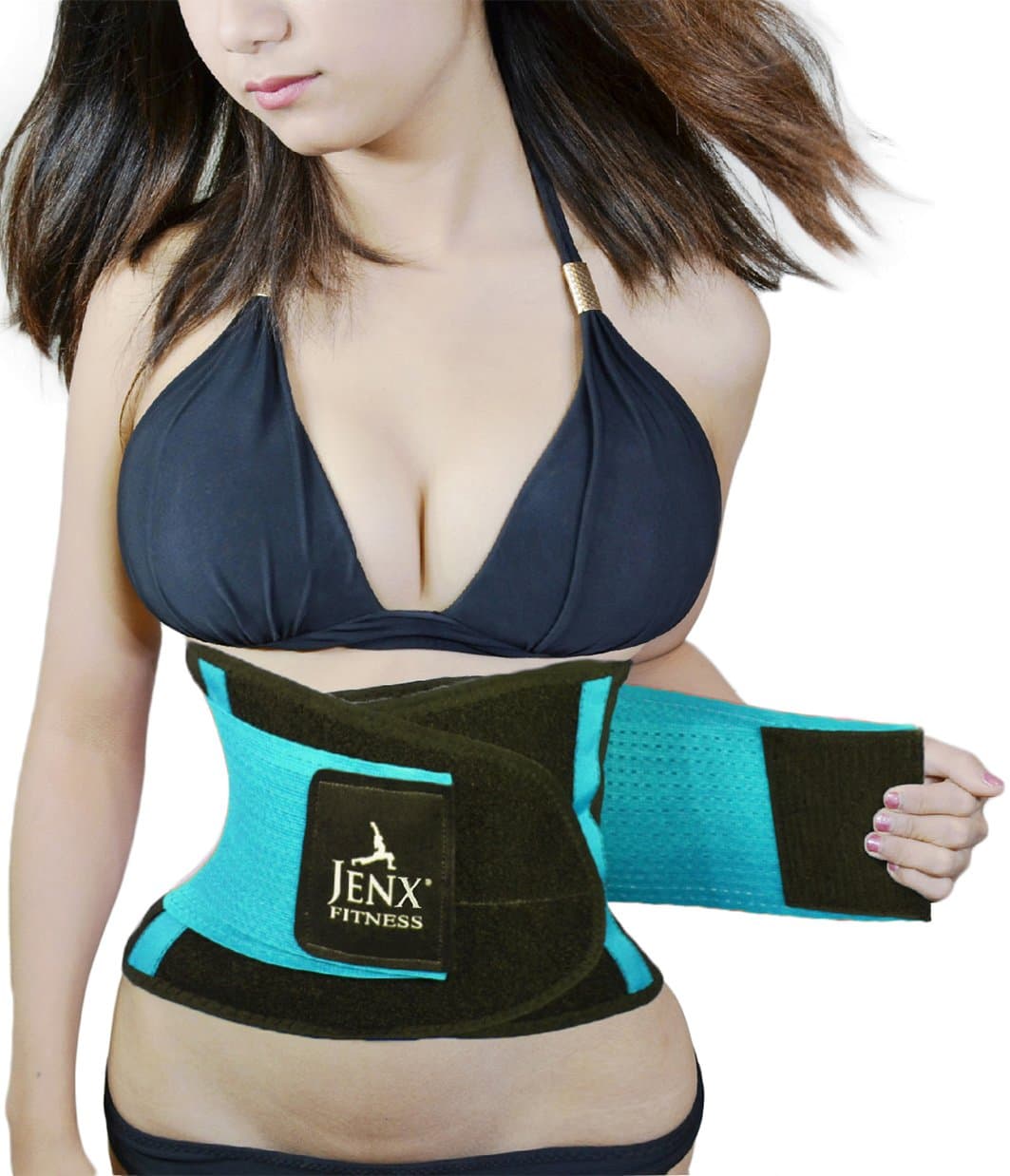 Jenx Fitness Unisex Waist Trimmer, Turquoise,  Medium