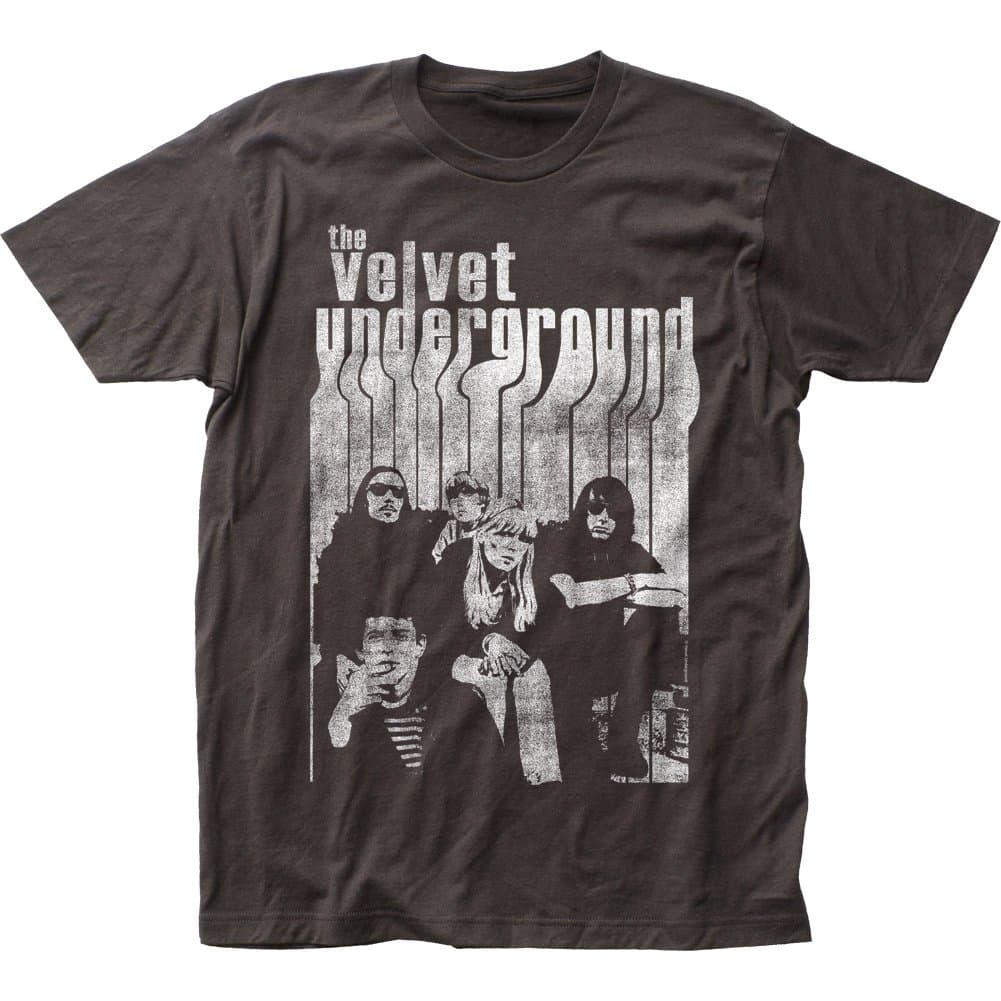 Velvet Underground 39 Band with Nico Mens short sleeve t-shirt, XXL, Coal