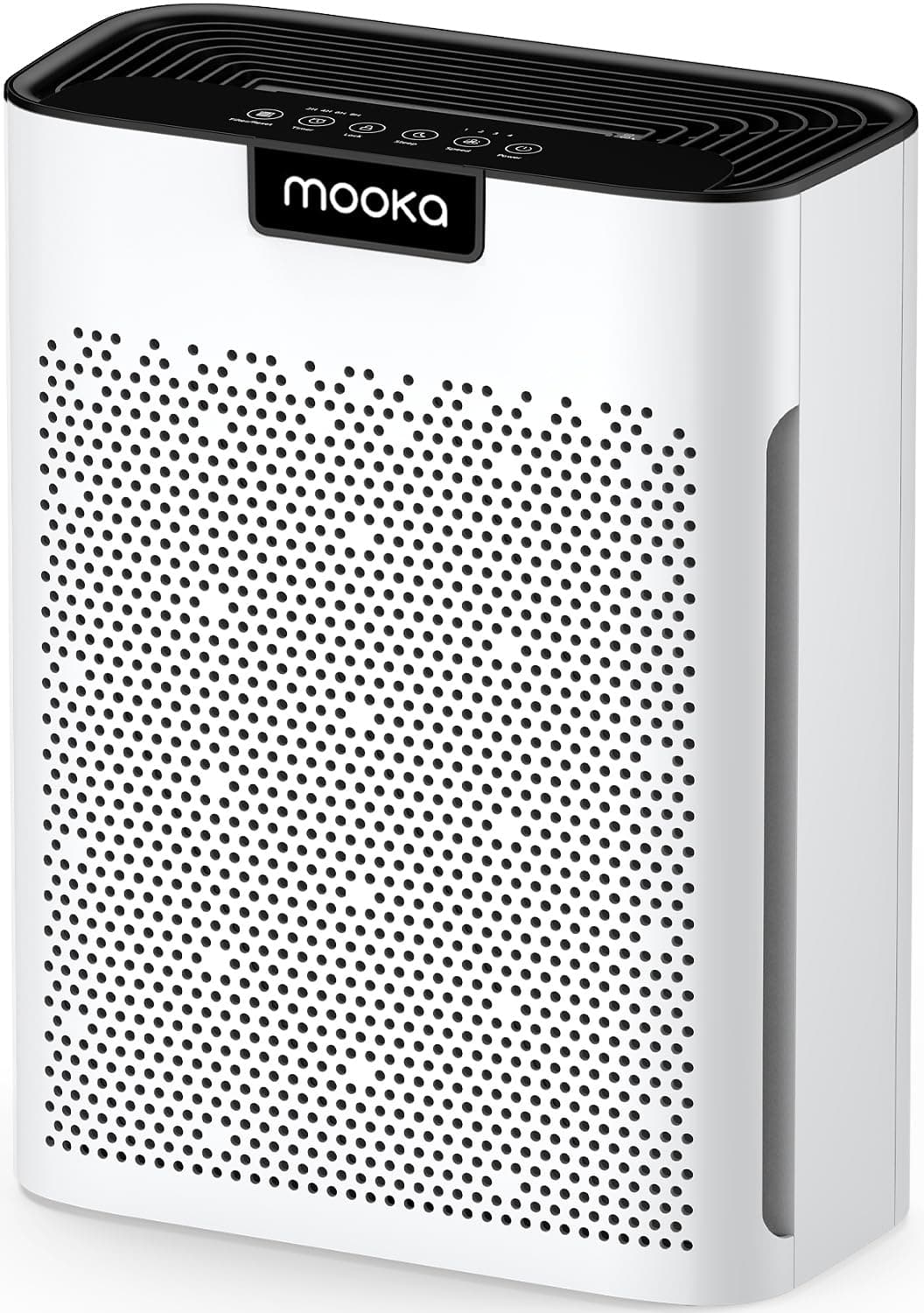 Air Purifiers for Home Large Room 2200 Ft² with Washable Filters, MOOKA H13 HEPA Air Purifier for Home Pets Bedroom with Fragrance, Air Cleaner for Smoke Dust Pollen Pets Hair Odor, KJ190 White