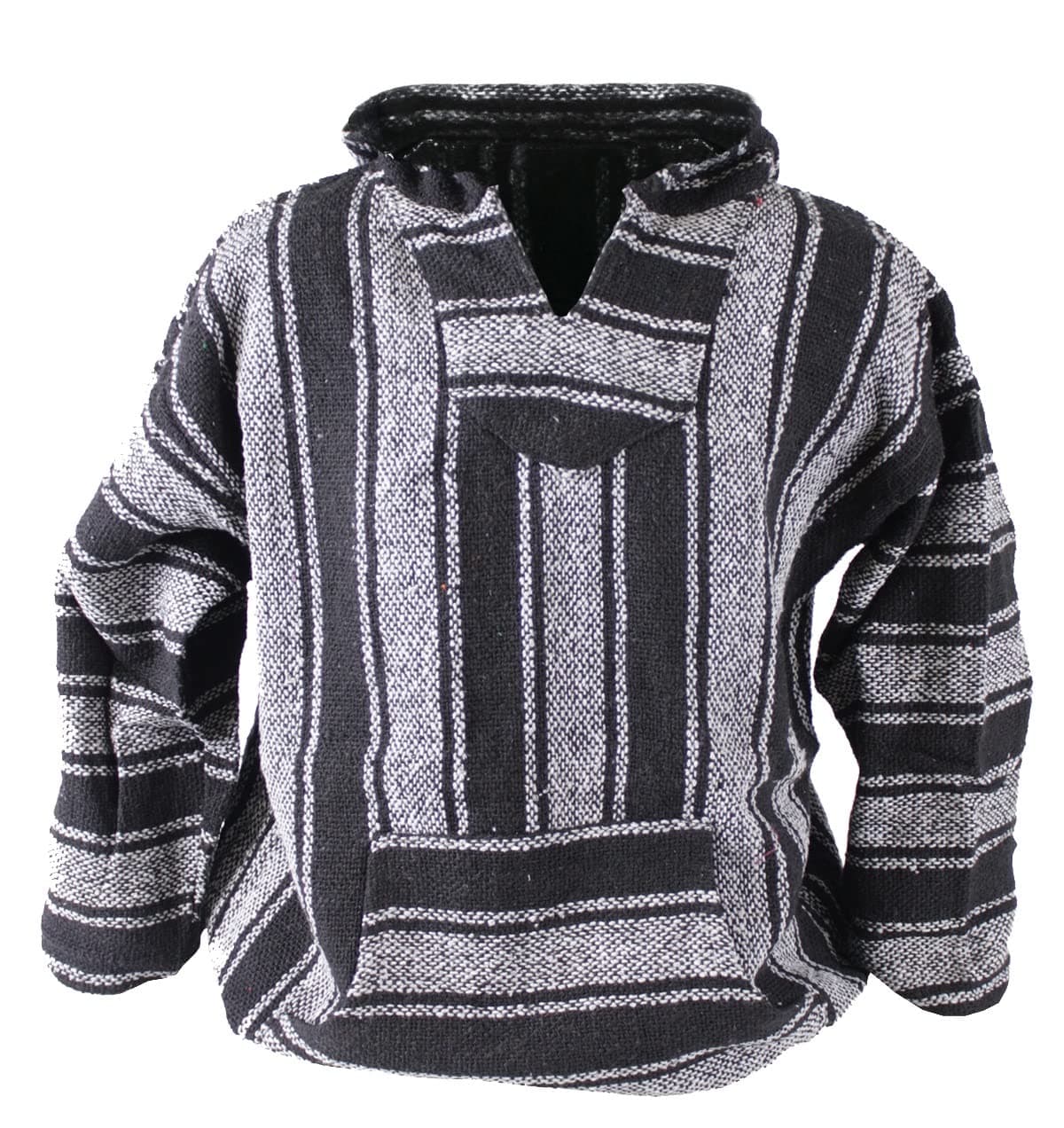 Canyon Creek Striped Woven Baja Jacket Coat Hoodie