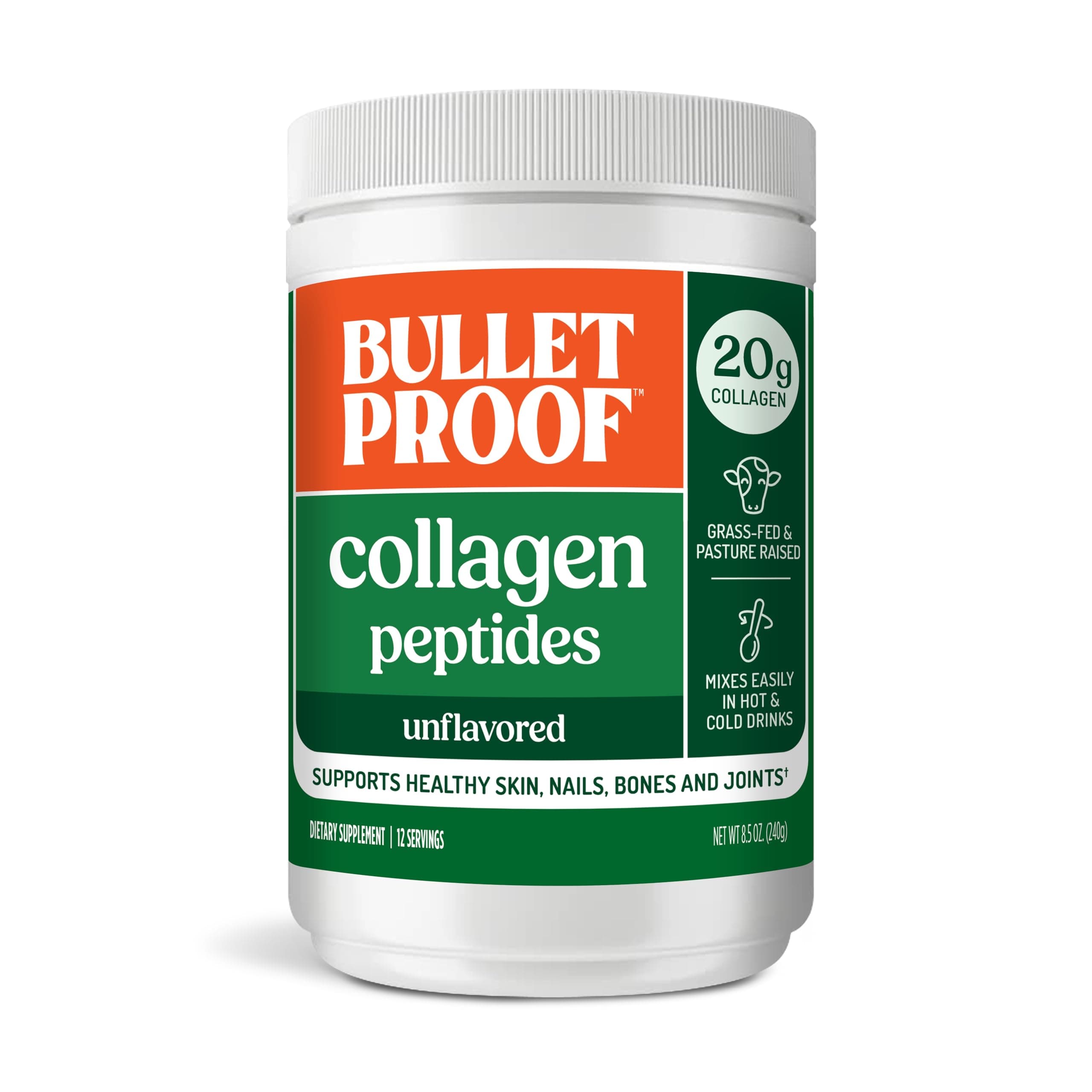 Collagen Unflavored Protein Powder, (8.5oz)