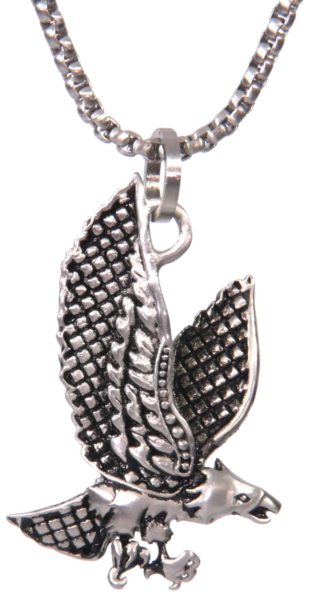 James Dean Antique Eagle Pendant Necklace