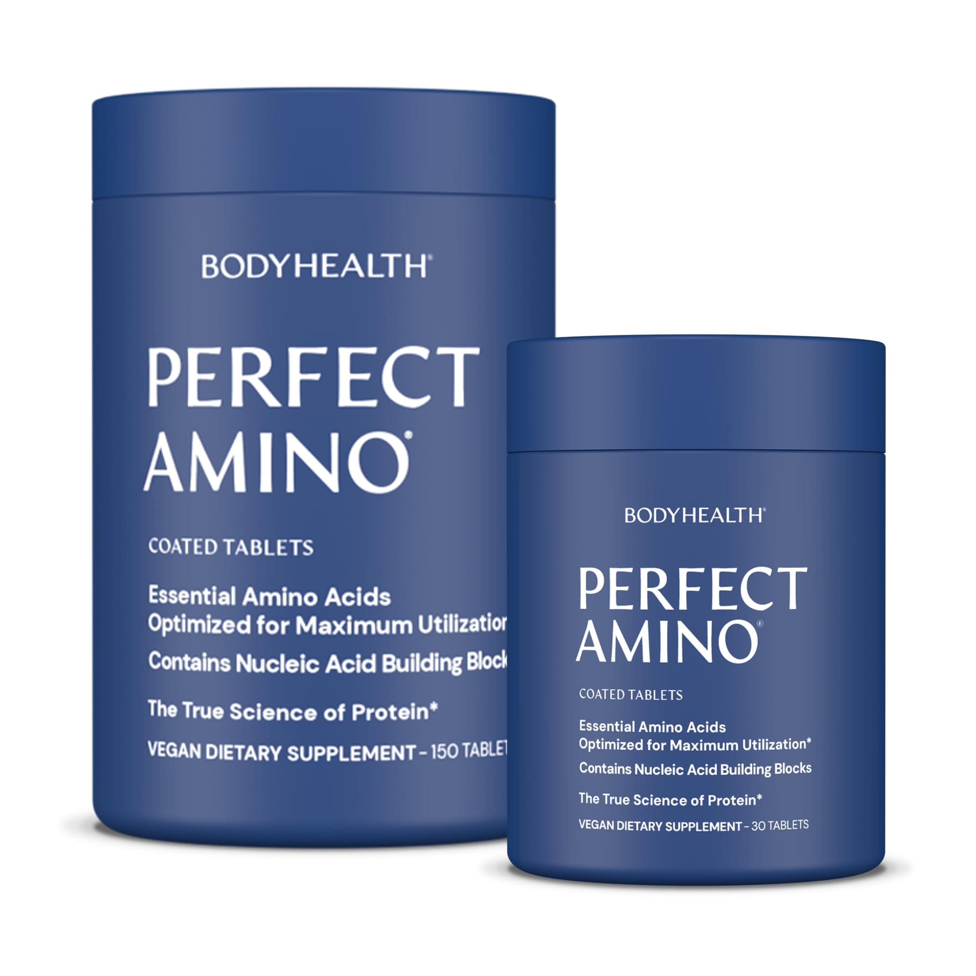 PerfectAmino Easy to Swallow Tablets, Essential Amino Acids Supplement with BCAAs, Vegan Protein for Pre/Post Workout & Muscle Recovery with Lysine, Tryptophan, Leucine (36 Servings)