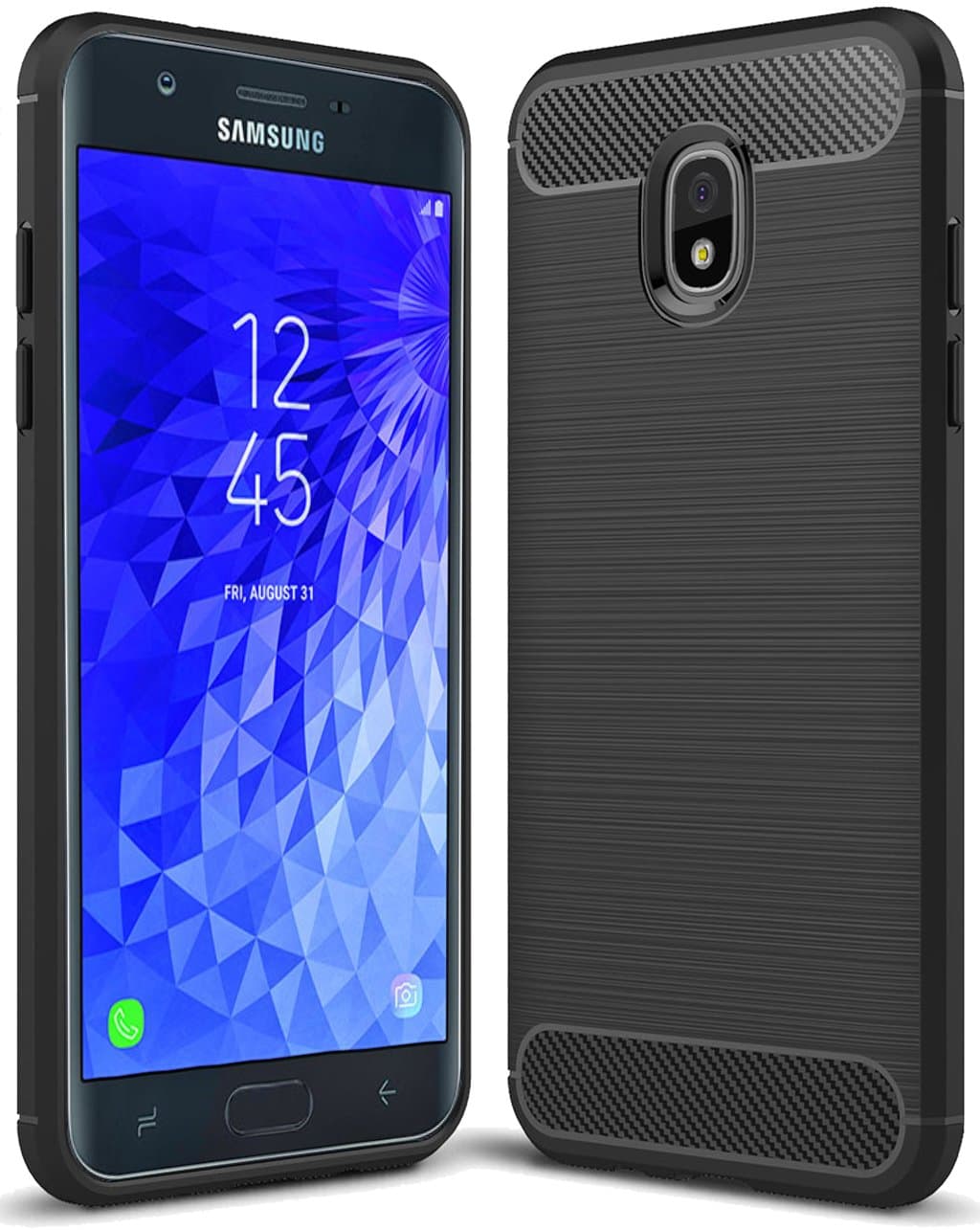 Sucnakp for Samsung Galaxy J7 2018 case, Galaxy J7 V 2nd Gen Case,Galaxy J7 Refine Case,Galaxy J7 Aero,J7 Star,J7 Top,J7 Crown,J7 Aura,J7 Eon,J737V,J737T,TPU Protective Case Cover(Black)