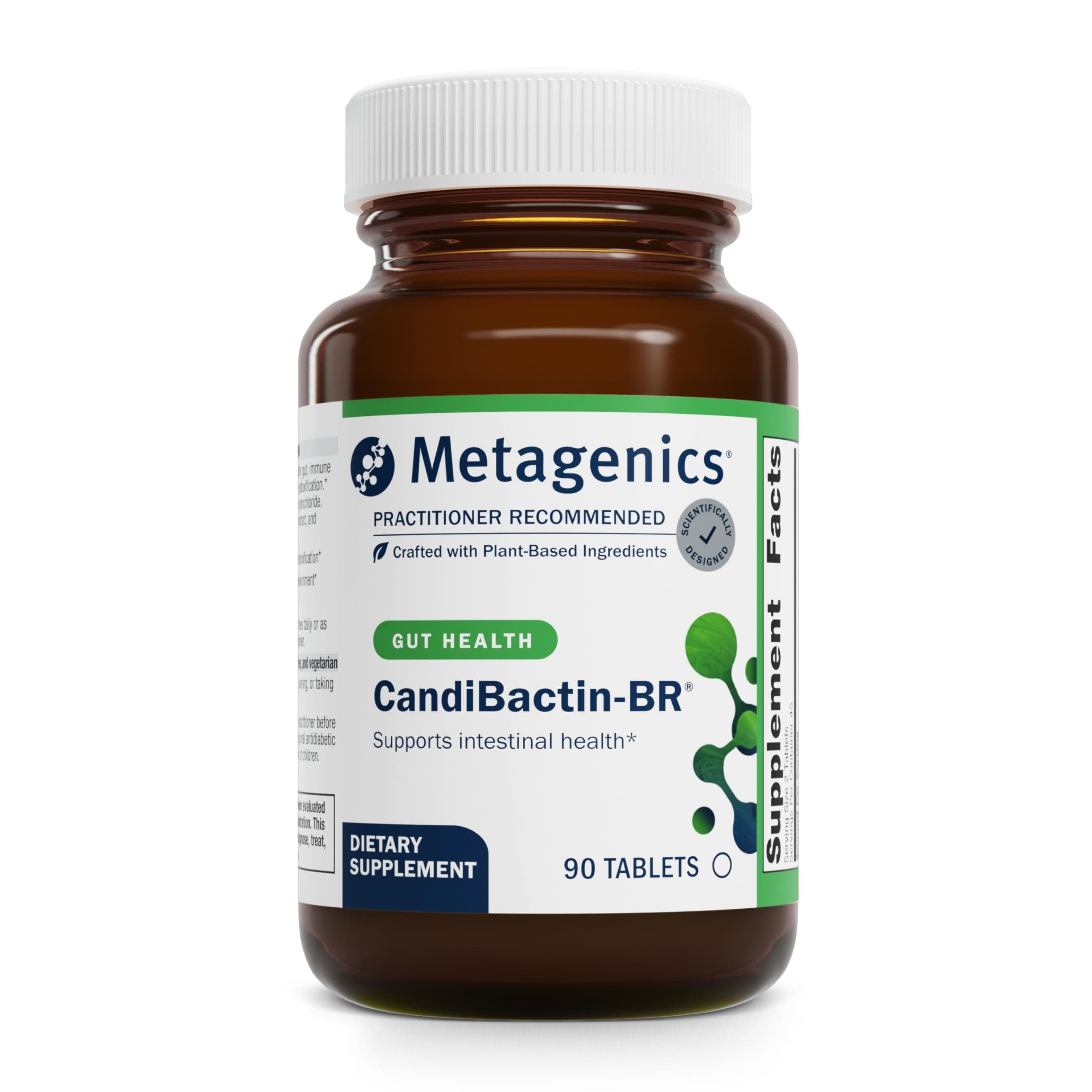 CandiBactin‑BR - Concentrated Berberine for Intestinal Support* - 400 mg Berberine HCl per Serving with Oregon Grape & Coptis Root* - Supports Gut Health & Microbial Balance* - 90 Tablets