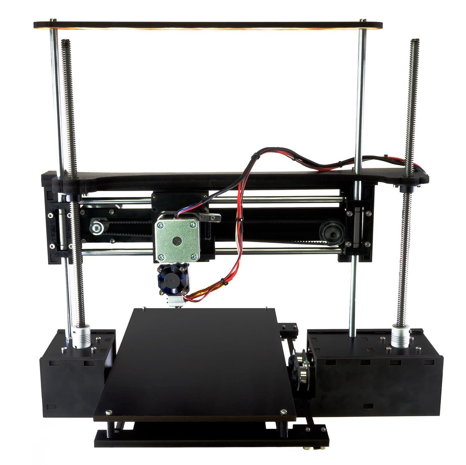 ThreeUp v2 3D Printer Kit 7" x 7" x 8.25" i3 Build Dimensions 50 Micron 1.75mm PLA ABS Nylon