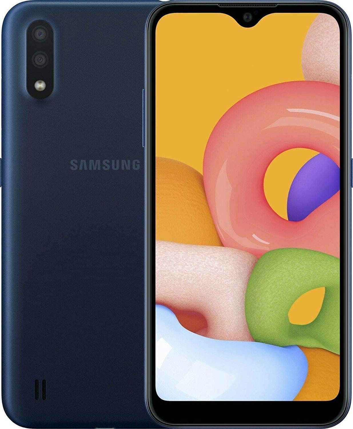 Samsung Galaxy A01 (A015M), 4G LTE, International Version (No US Warranty), 32GB, Blue - GSM Unlocked