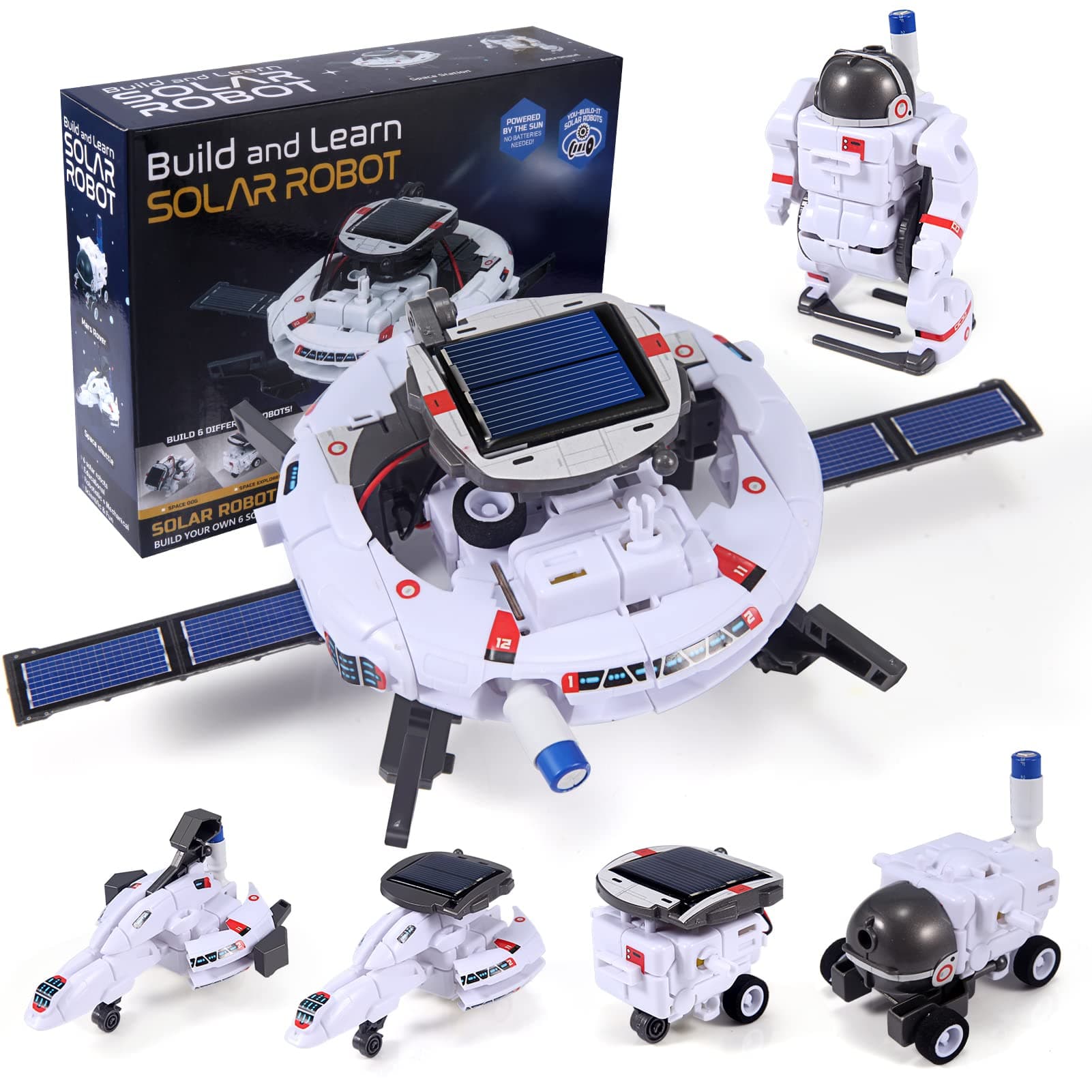 AWH COBFDHA STEM Projects Toys for Kids Ages 8-12, Solar Robot Science Kits Gifts for 8-14 Year Old Teen Boys Girls, 120Pcs Building Experiments for Teenage Ages 9 10 11 13