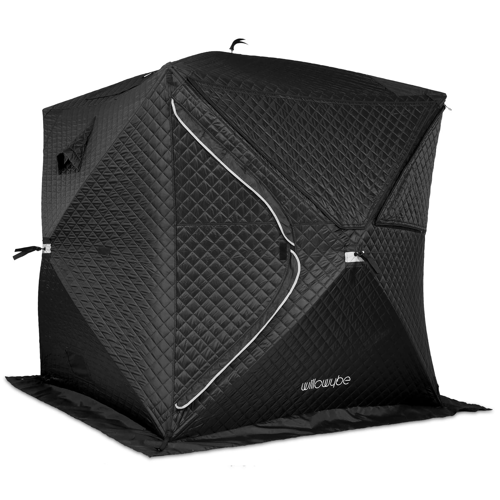 Outdoor Sauna Tent Pro - 4-Person, All-Weather, Insulated, Solid, Panoramic View, Easy Setup