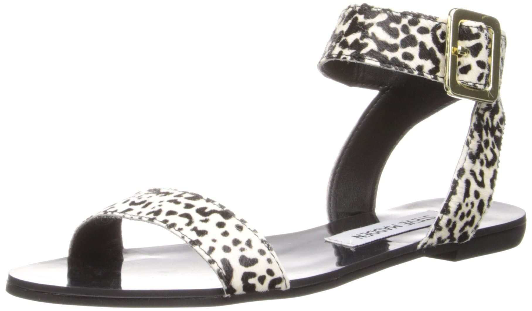 Steve Madden Women's Flexi-p, Black/White, 5.5 M US