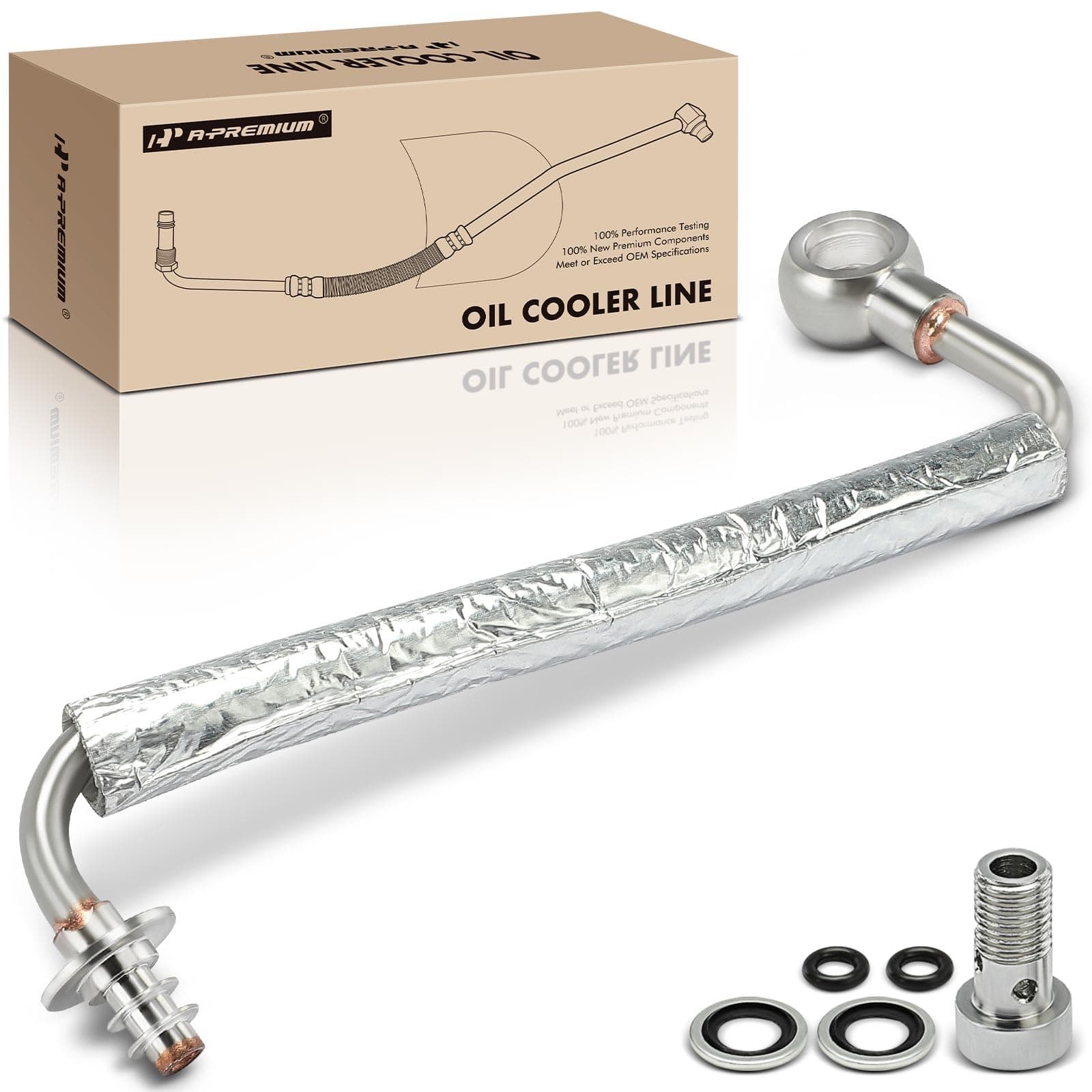 A-Premium Turbocharger Turbo Oil Feed Line Pipe Tube Compatible with Buick, Chevrolet Vehicles - 1.4L - Encore 2013-2021, Cruze 2011-2016, Sonic 2012-2020, Trax 2013-2021