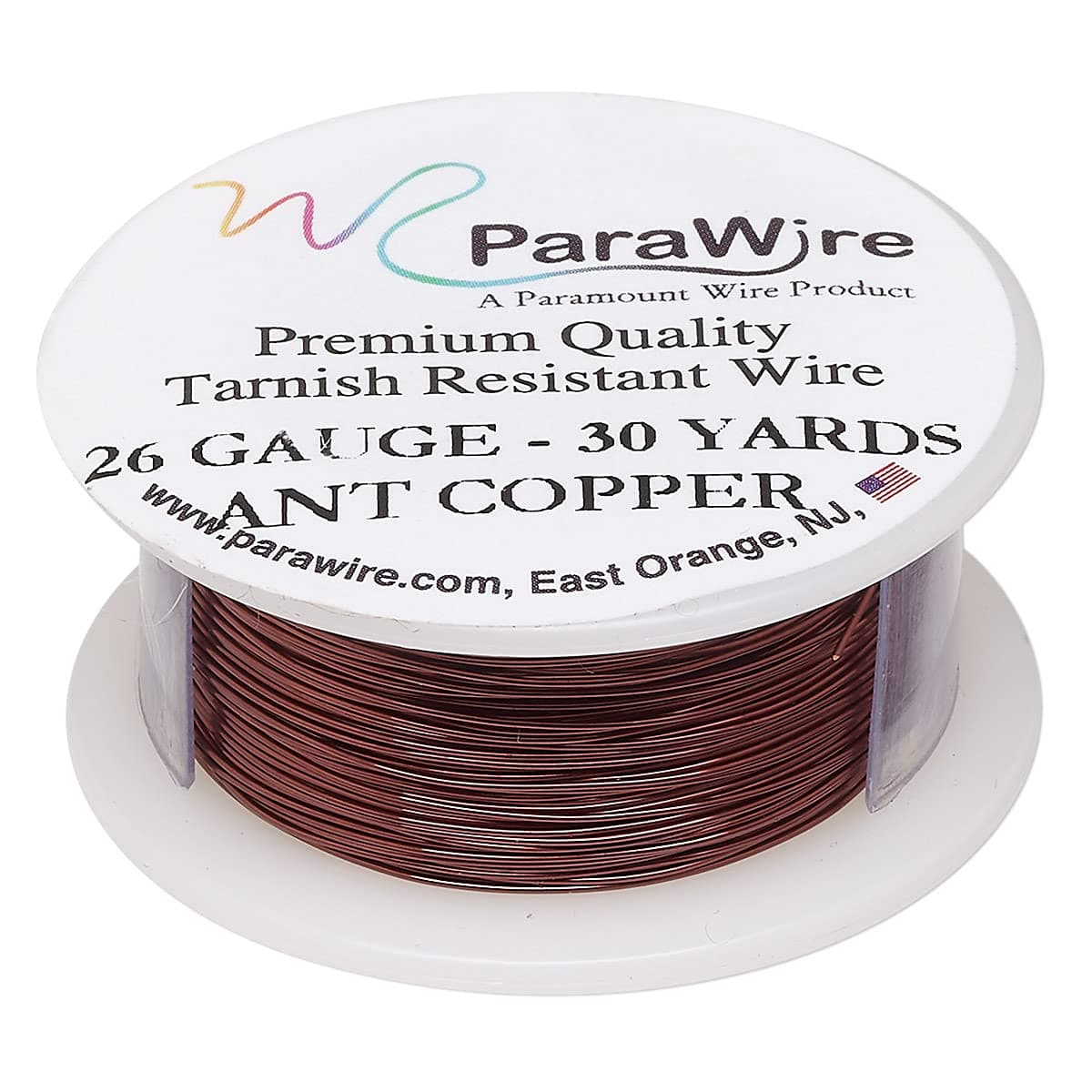 ParaWire Antique Copper Craft Wire 26-Gauge 30-Yards Pure Copper Tarnish-Resistant Enameled Wire