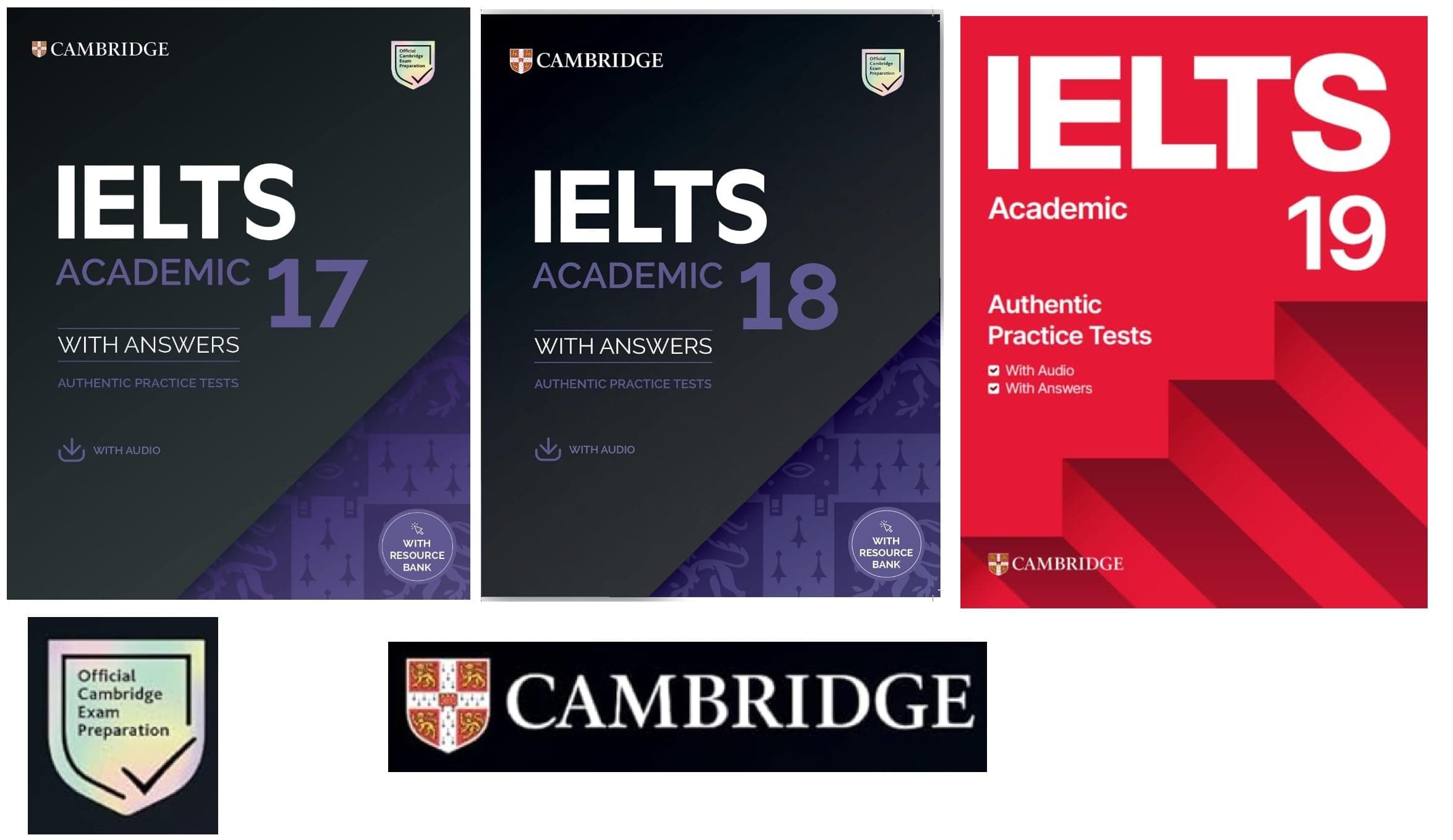 Cambridge IELTS Academic Practice Tests with Answers and Audio, Sets 17, 18, 19 | set of 3 books |