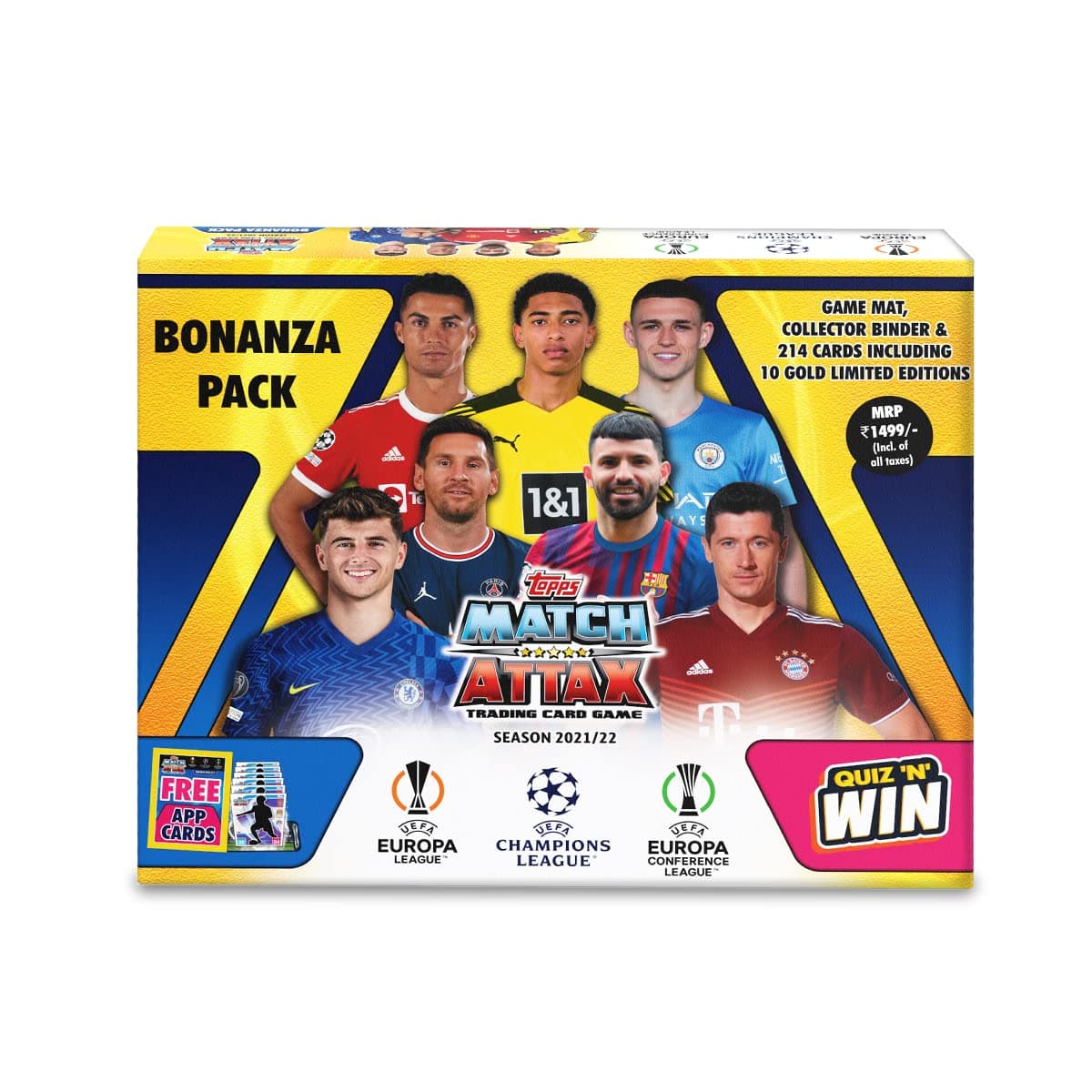 Topps UEFA Champions League Match Attax 2021/22 TCG Collection Bonanza Pack - Football Cards | Europa League Cards | Match Attax Extra