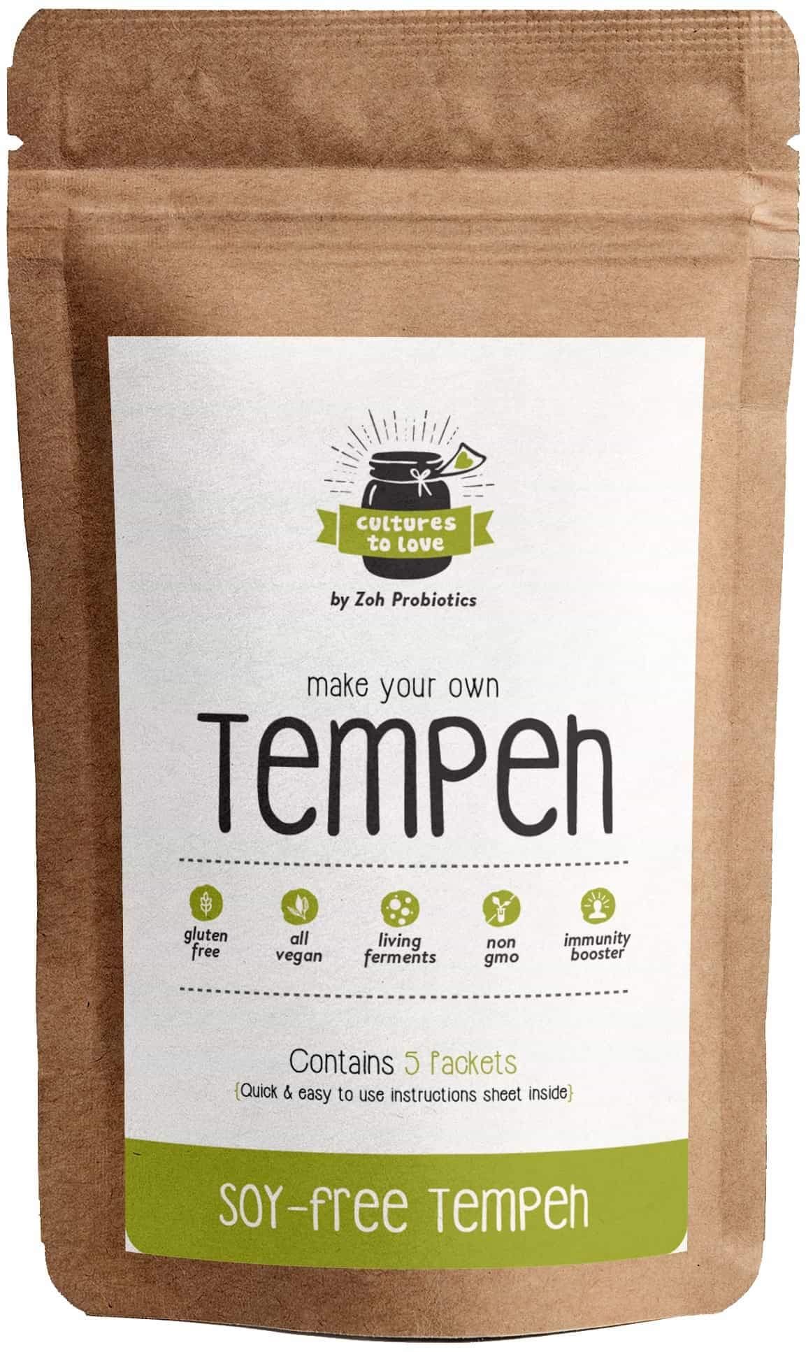Zoh Cultures To Love Tempeh Starter Culture (Soy-Free Tempeh) - 500 Gram