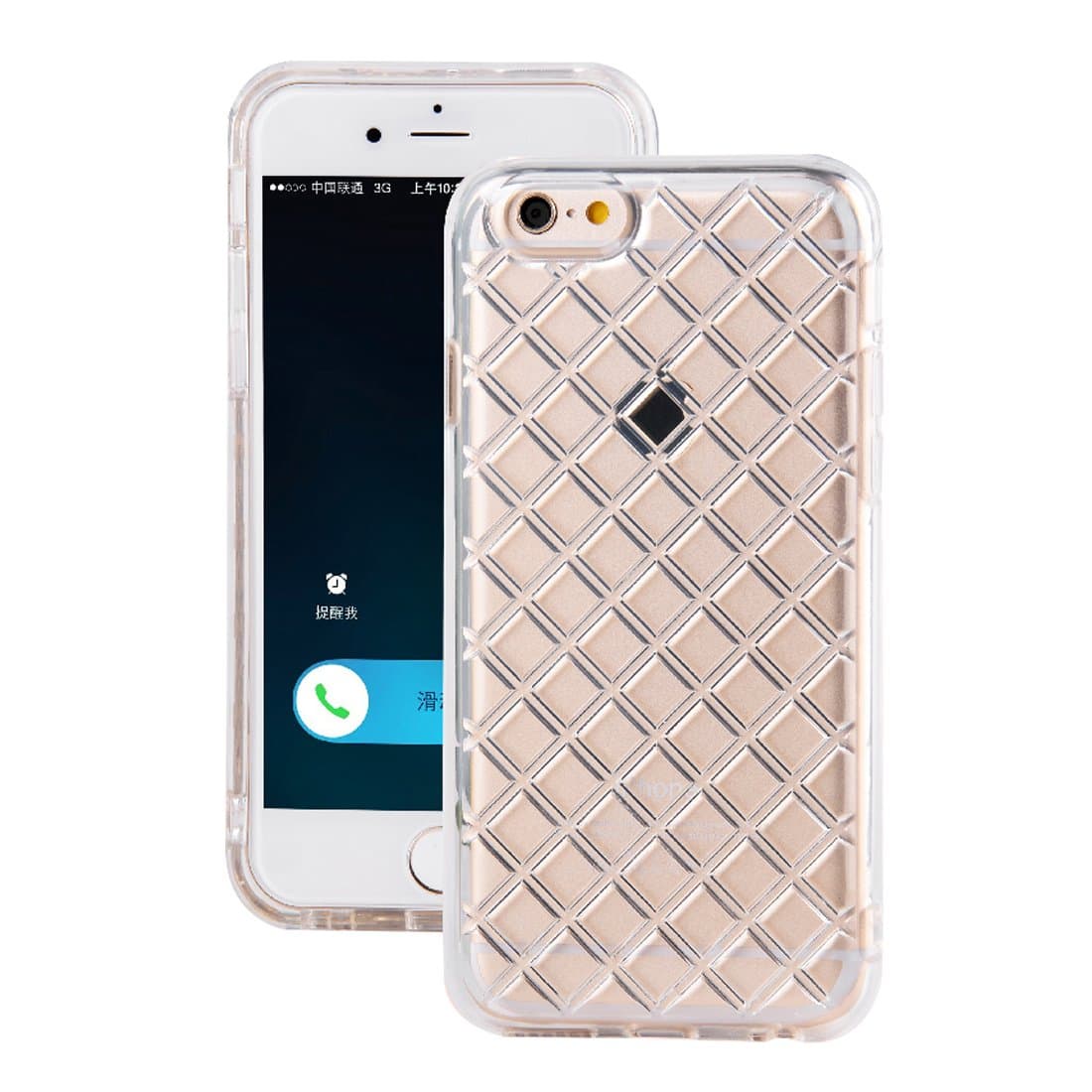 iPhone 6s Clear Case, 3mm Thick Shockproof Soft TPU Clear Case Bumper for iPhone 6/iPhone 6S (Rhombus)