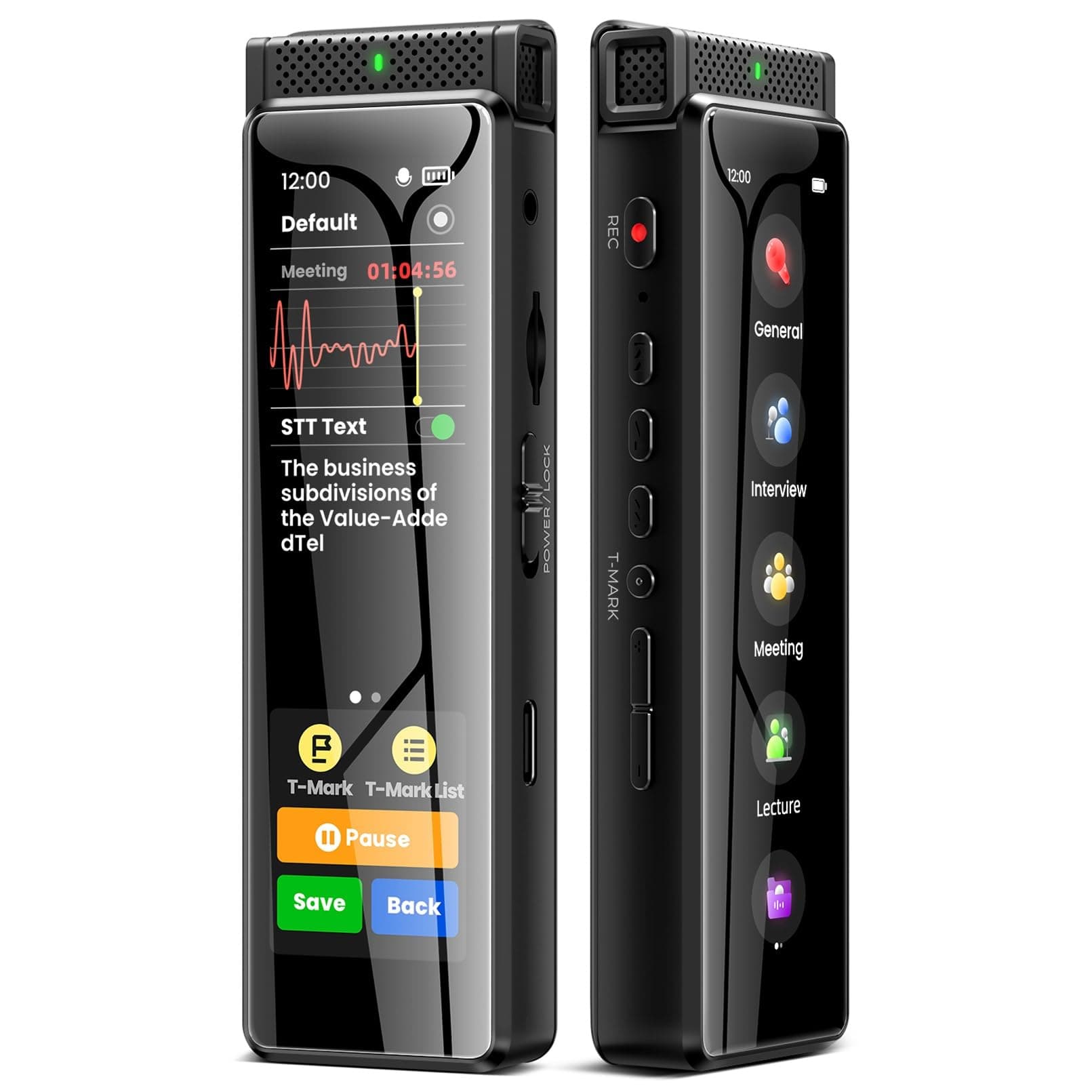 8GB R1 Digital Voice Recorder Black
