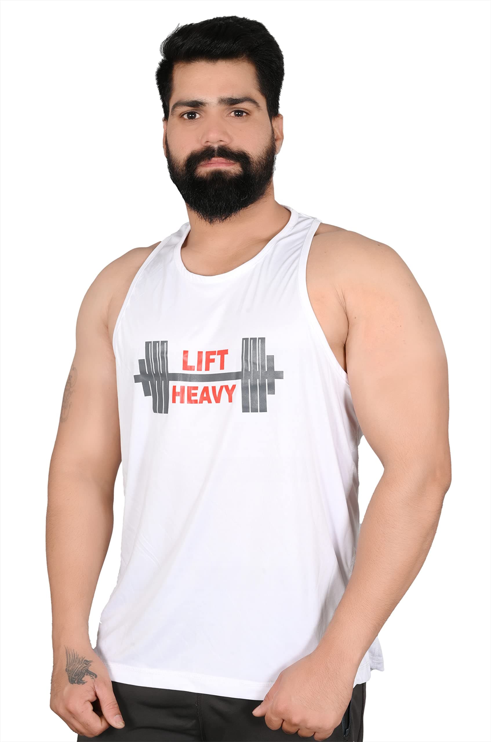 Allons-Y Let's goMen Printed Rapid-Dry Training Gym Vest