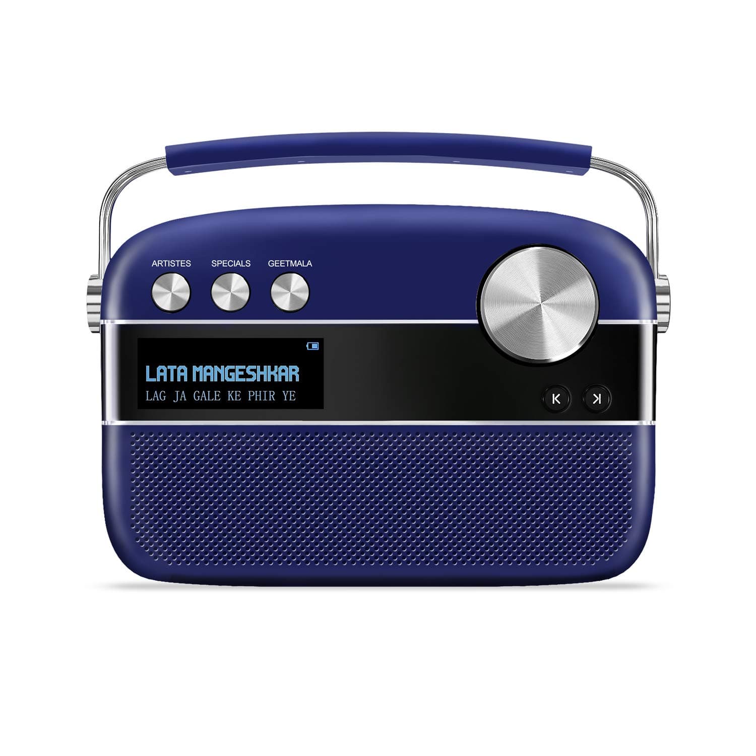 Saregama Carvaan Premium Portable Digital Music Player (Royal Blue), Bluetooth, Auxiliary, USB